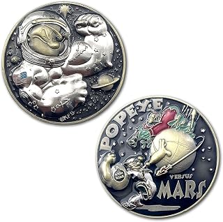 Popeye Versus Mars Space Force Collectible Challenge Coin