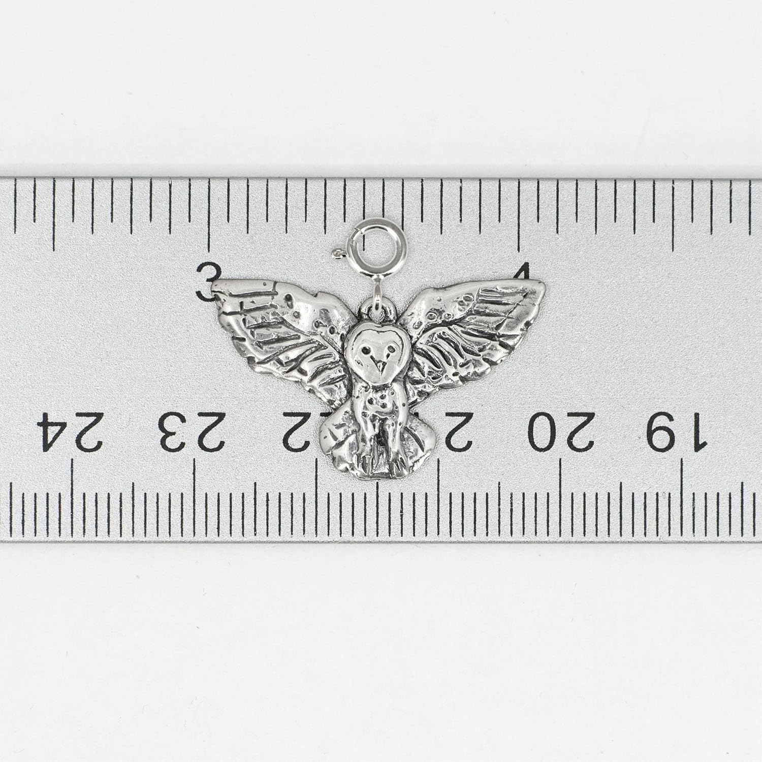Sterling Silver Owl Flying Charm Handcrafted in the USA