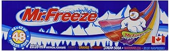 Mr. Freeze Freeze Pops (6 Flavours, 48 x 42ml / 1.42oz) Imported from Canada