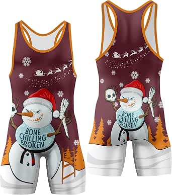 AIEOE Men's Wrestling Singlet - Combinaison Athlétique Respirante Pour Homme, Gym, Lutte Et Sport