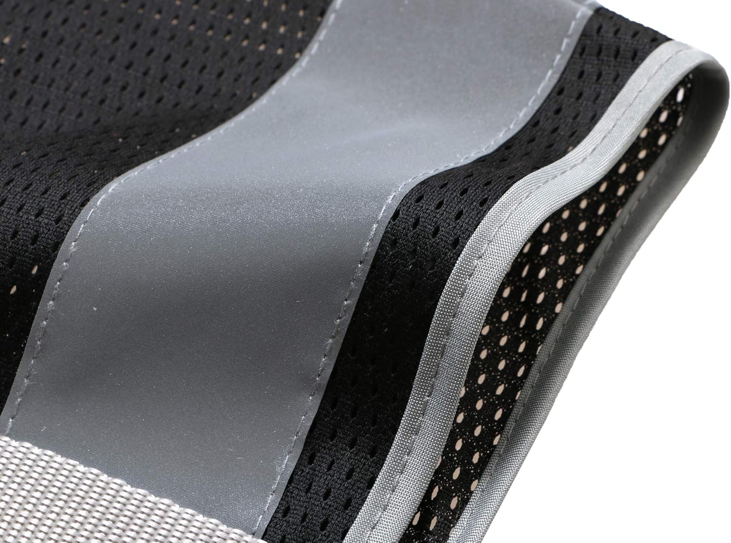 UNINOVA High Visibility Safety Vest - Multi Pockets Reflective Mesh Breathable Workwear, ANSI/ISEA Standards (Medium, Black Mesh) - - 