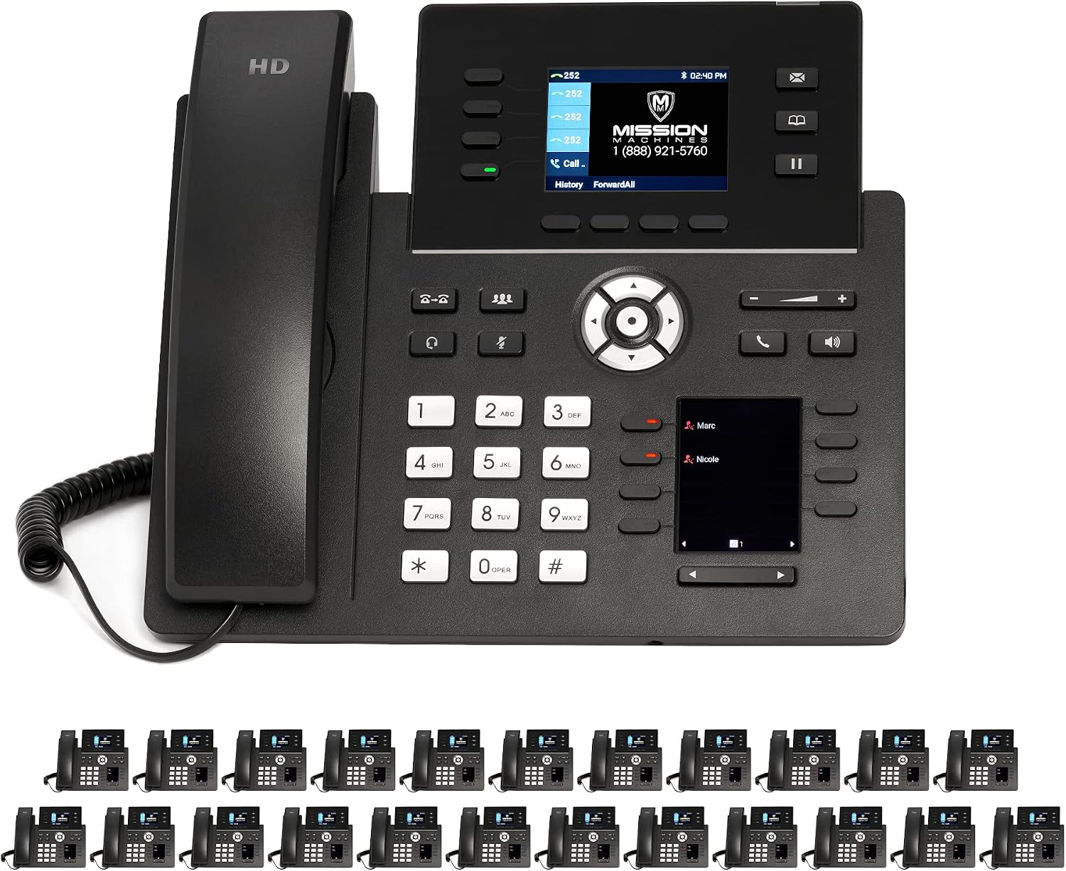Z-Cloud Phone System by Mission Machines: Premium Pack - Auto Attendant/Voicemail, Cell & Remote Phone Extensions, Call Recording & Mission Machines Phone Service for 3 Months (8 Phone Bundle)