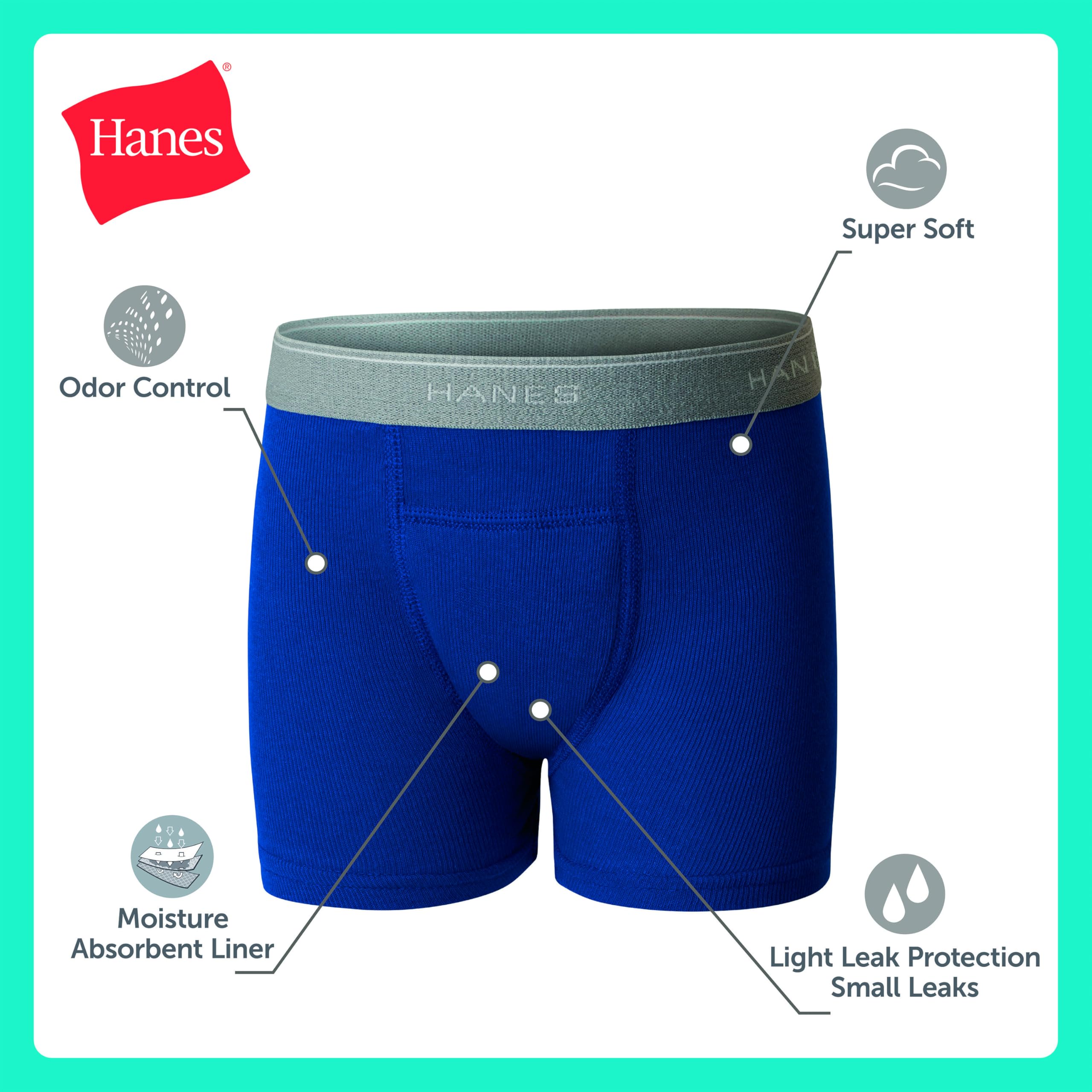 Hanes Biancheria intima per bambini e ragazzi, boxer e slip disponibili, confezione da 6
