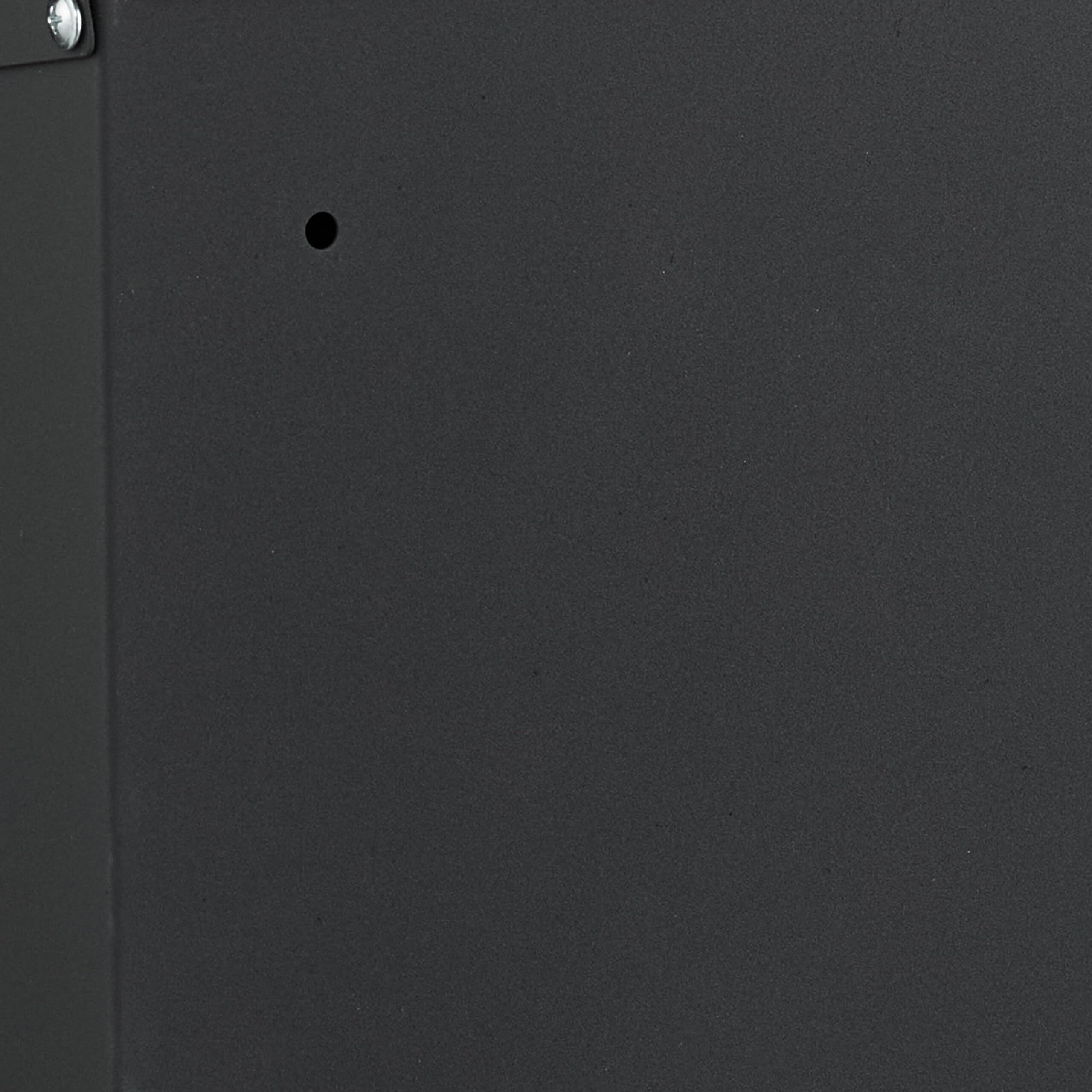 Relaxdays Cassetta della Posta a Parete, Buca Porta Lettere con Chiave e Finestrelle, Mailbox HLP: 40x25x11,5 cm, Nero