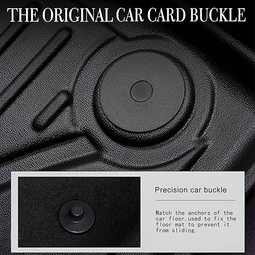 Miniatura 5 de IKABEVEM Alfombrillas automotrices de ajuste personalizado para Volkswagen Touareg 2019-2021, forros de suelo originales para 1 y 2 fila, forro de