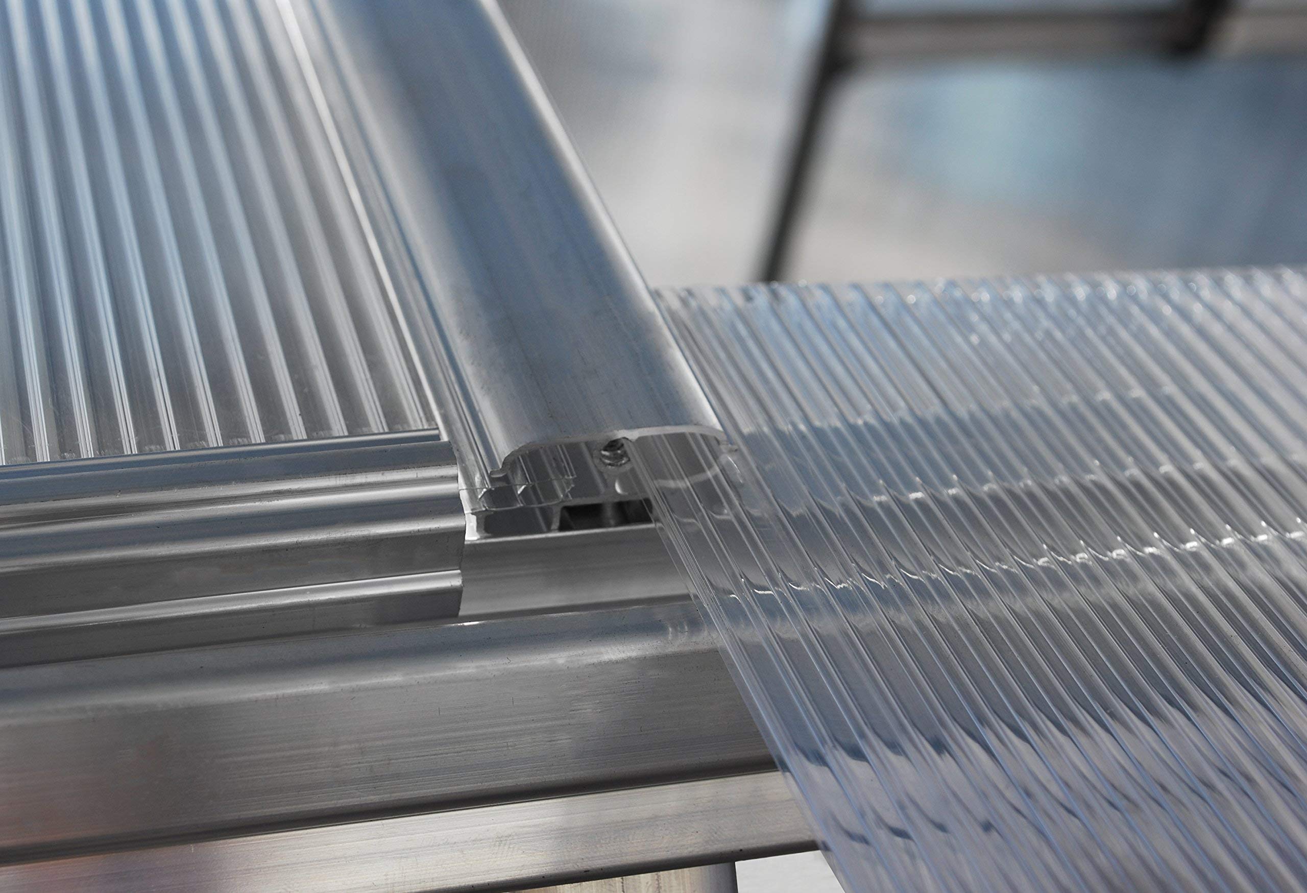 Canopia by Palram Serre de Jardin Hybrid 4.6m² (Argent) Cadre en Aluminium, Panneaux en Polycarbonate, Résistant aux UV