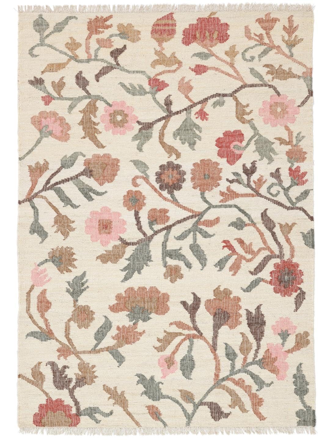 RugVista Bitte Jute, Dywan, Nowoczesne, 170 x 240 cm, Prostokąt, Niski, Pokój dzienny, Sypialnia, Kuchnia, Czyścić wyłącznie chemicznie, Certyfikat Care & Fair, Wielobarwność