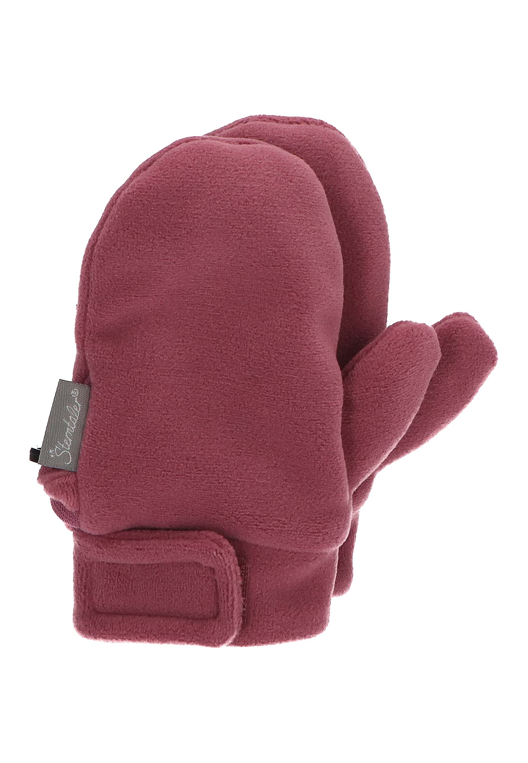 Sterntaler Baby Unisex Children's Mittens Winter Baby Mittens - Made of Microfleece with Velcro Fastening - Blackberry, 2, pink, 2