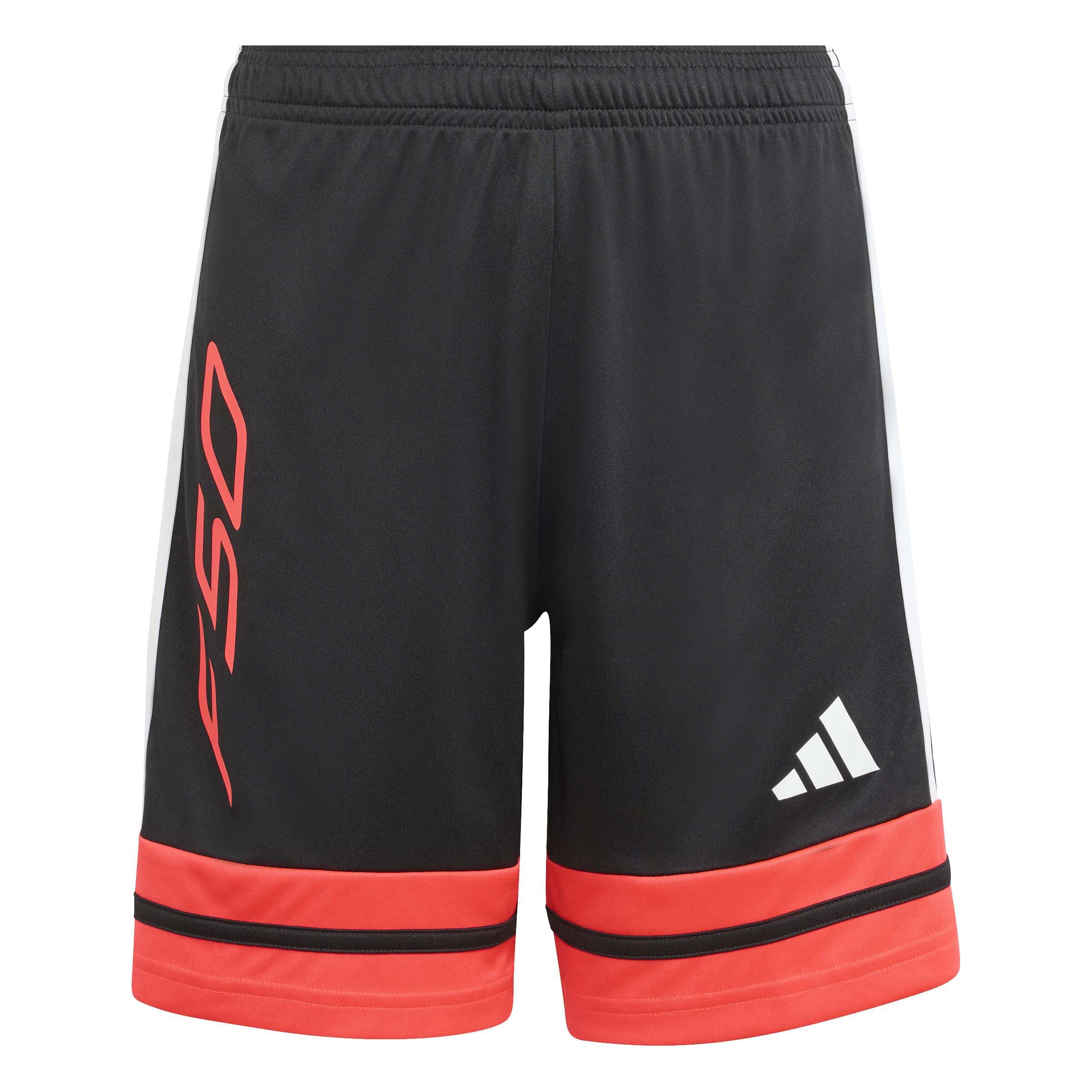 adidas Unisex Kids F50 Shorts Kids, Black/Lucid red/White, 9-10 Years