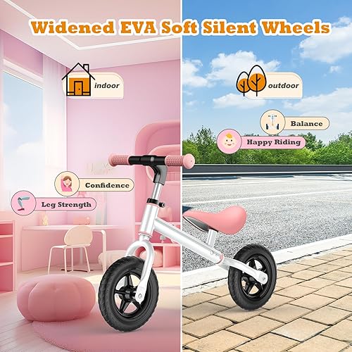 Miniatura 4 de Diyfrety Bicicleta de equilibrio para niños de 2 años, bicicleta de equilibrio de unicornio de 18 meses a 5 años, bicicletas para niños pequeños