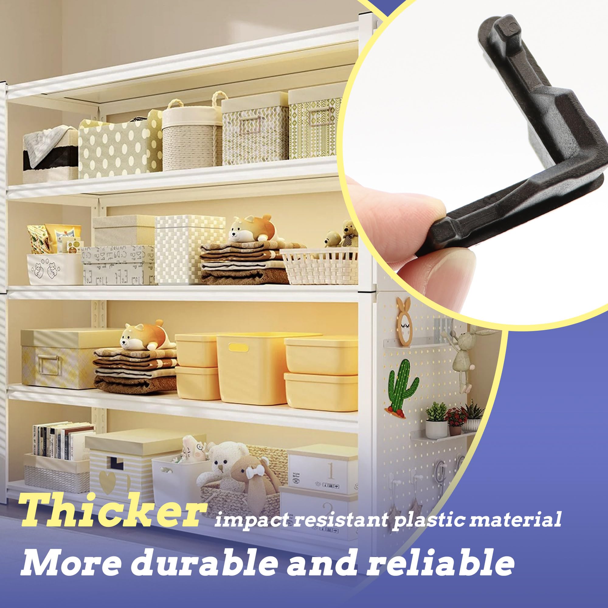 Whalen Shelving Connectors - Stabilize Your Storage -4