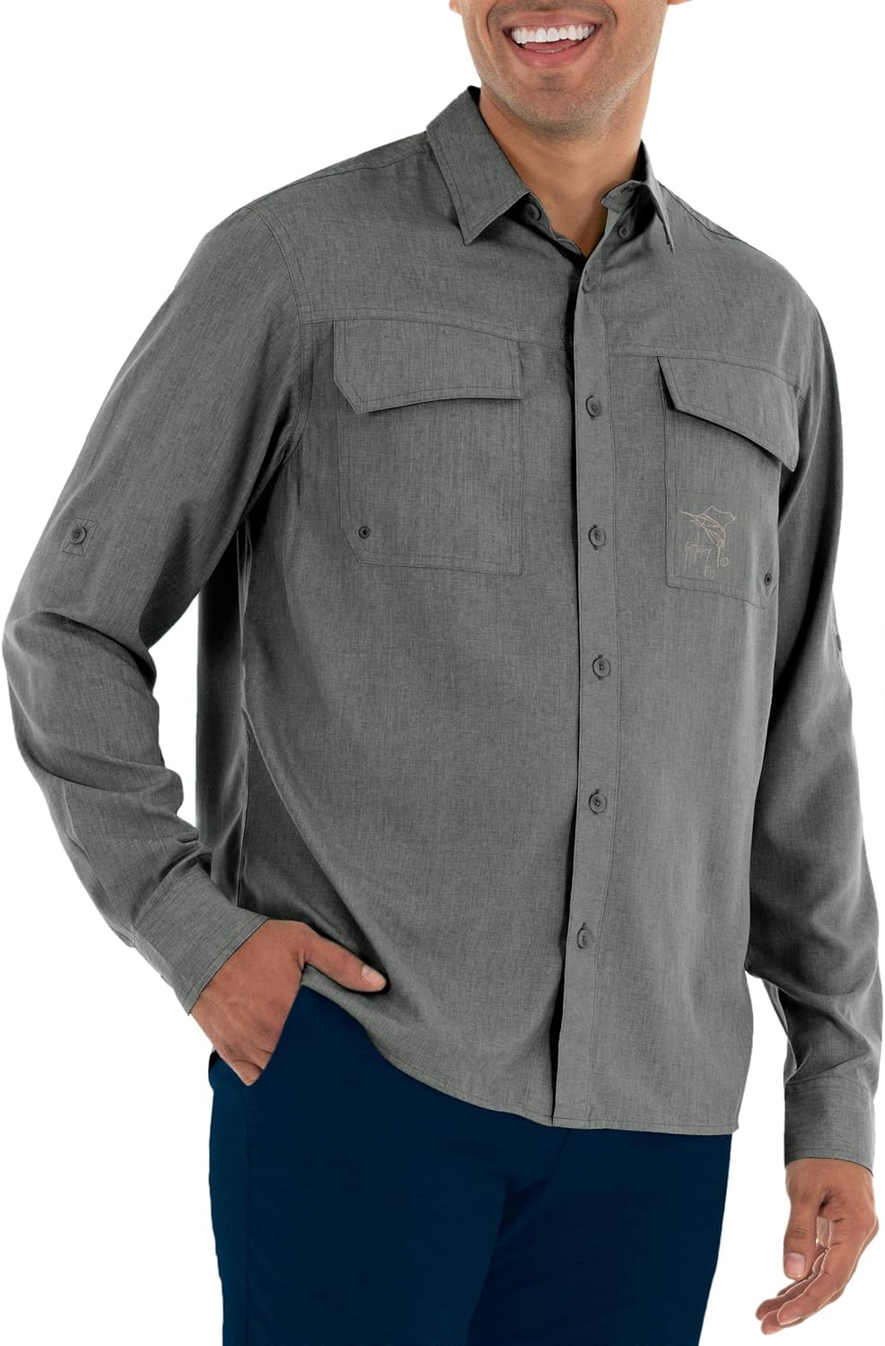 Guy Harvey Men's Long Sleeve Performance Fishing Shirt - Image 6
