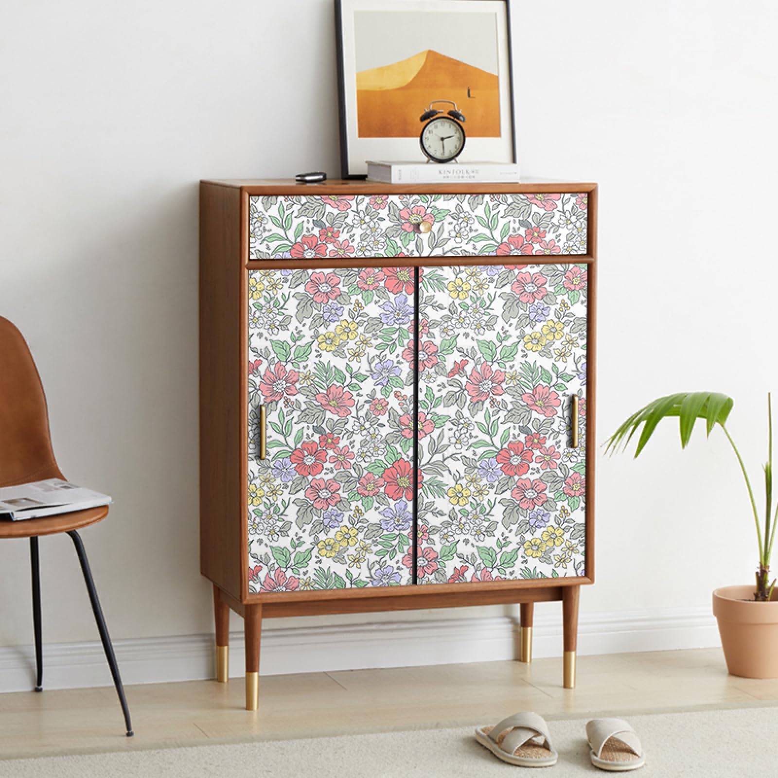 Carta Adesiva Decorativa Giglio Rosso - Rotolo 45 Cm X 2 M, Per Mobili E Pareti - Foto 9