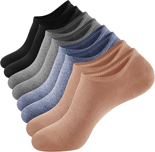 J-BOX Calcetines deportivos de algodón para el tobillo, paquete de 810, transpirables y acolchados para correr, gimnasio y uso diario