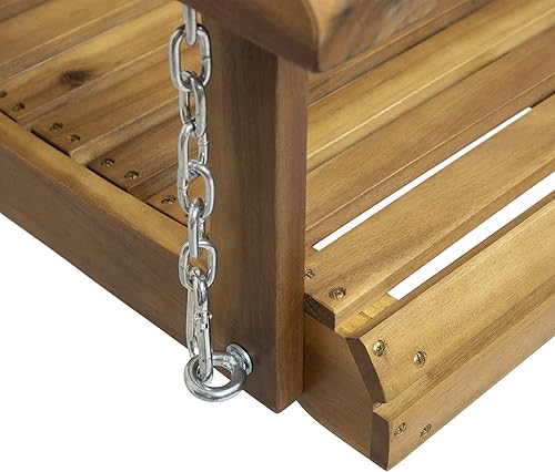 Miniatura 5 de Noble House Tasmania - Columpio para porche de madera de acacia al aire libre en teca