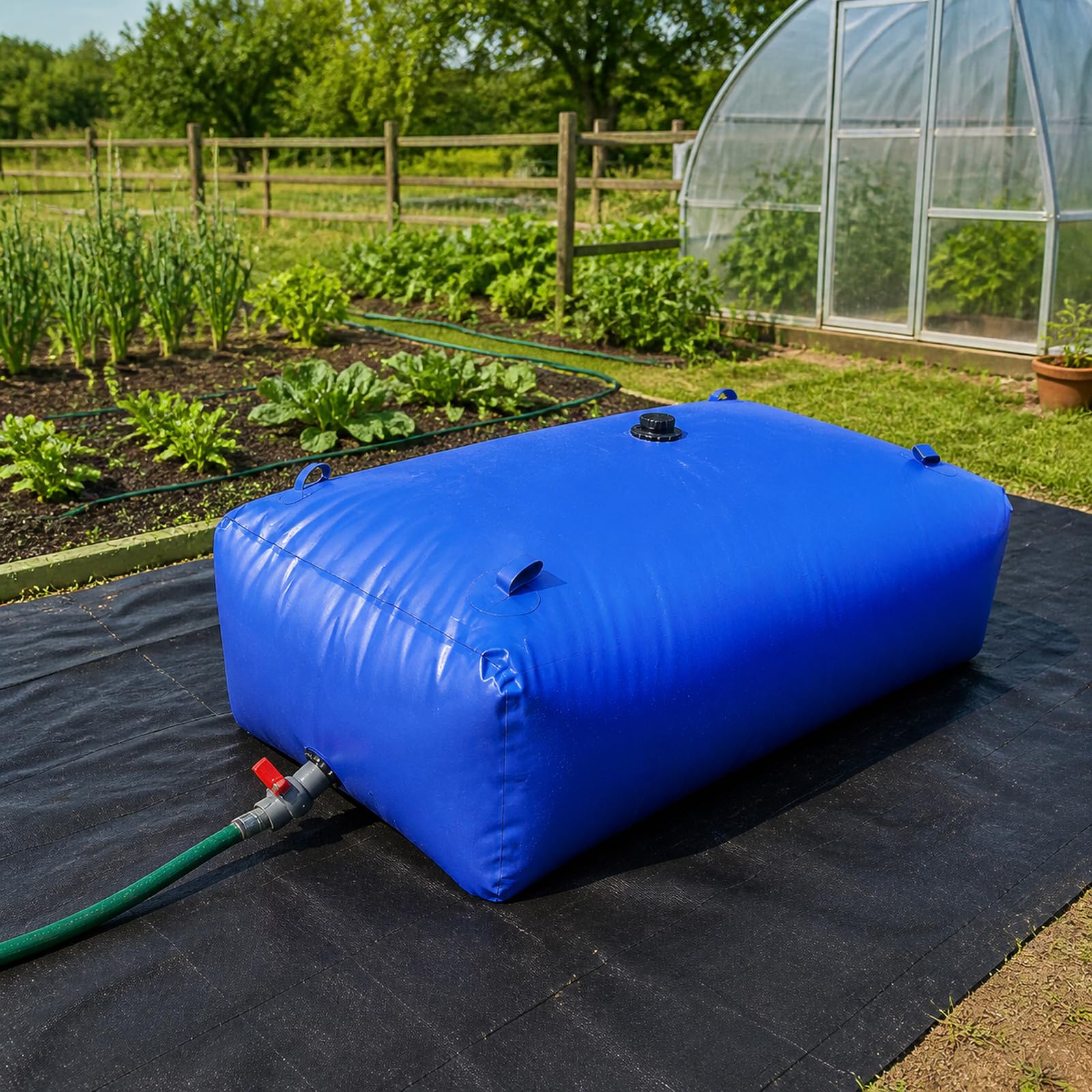 Tanque De Agua Plegable,DepóSito De Agua Plegable con Grifo,Contenedor De Agua PortáTil De Gran Capacidad,Costuras Reforzadas,para Transporte De LíQuidos para JardíN
