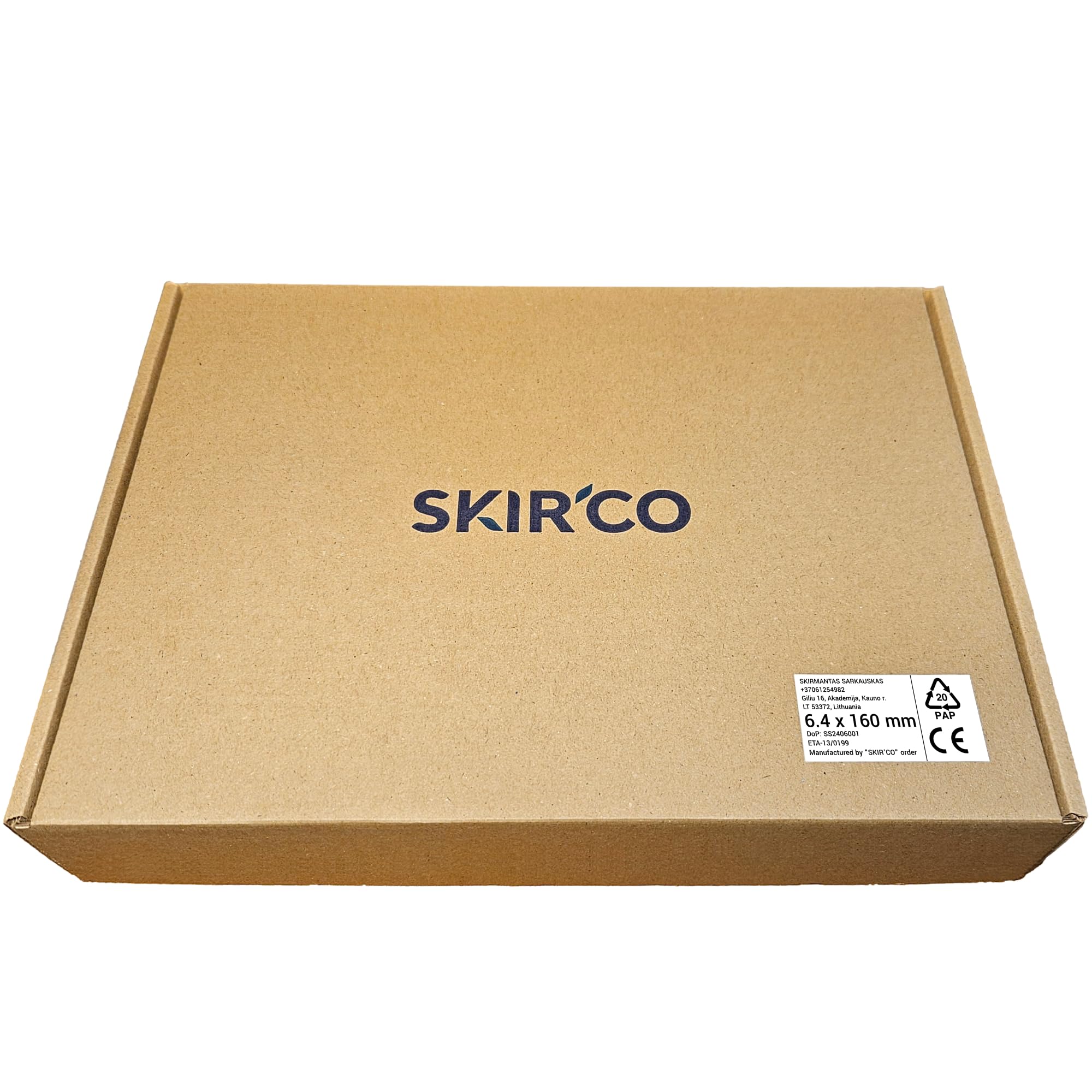 SKIR'CO Lote de 50 tornillos autorroscantes de 6,4 x 160 mm con arandelas EPDM para paneles sándwich y cabeza hexagonal