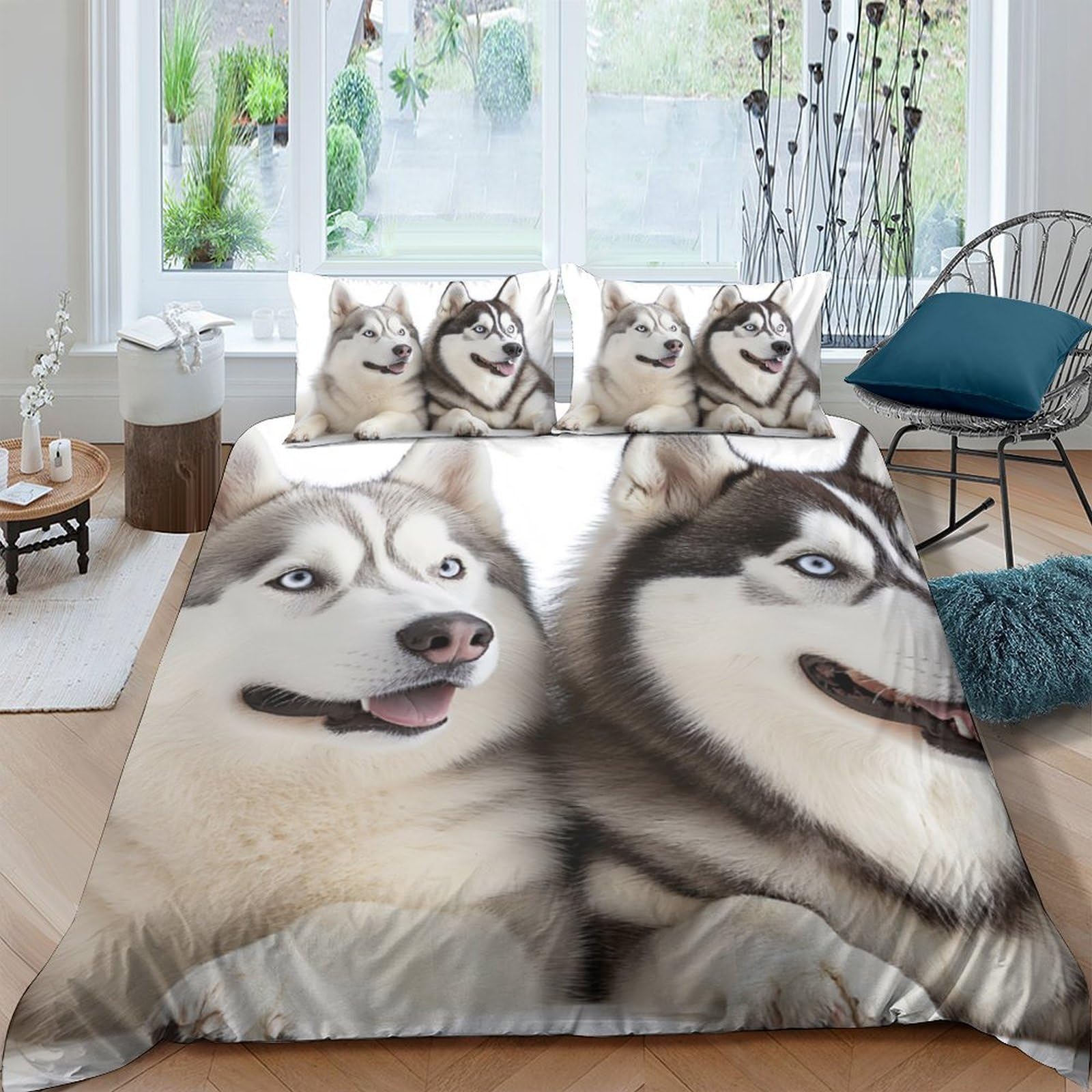 Housse de couette Husky respirante et facile d'entretien en microfibre
