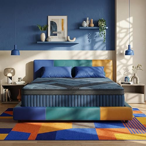Miniatura 16 de Colchón individual de 12 pulgadas, colchón híbrido de espuma viscoelástica individual con resortes embolsados para una comodidad transpirable, sueño