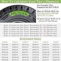 Vista 5 de Cubierta para neumático de remolque, camping, fuego y malvaviscos, cubierta de neumático para remolque, resistente a la intemperie, a prueba