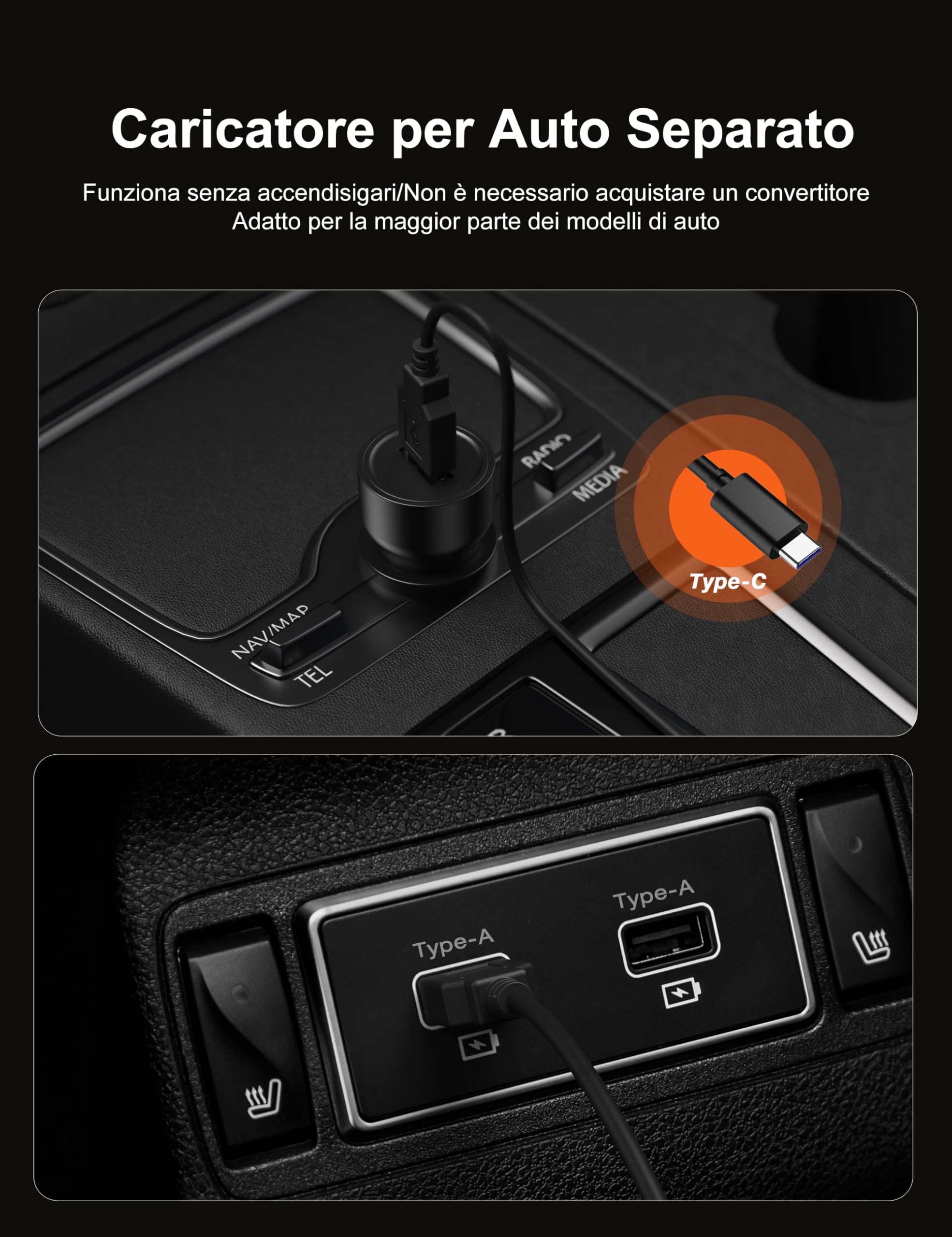 iZEEKER 2.5K Dash Cam Auto Fronte Retro, Scheda 32GB Pratuita, 1440P+1080P FHD Telecamera per Auto, Doppia Dashcam Auto 170° Grandangolo, G-Sensore, Visione Notturna, WDR, Monitor di Parcheggio