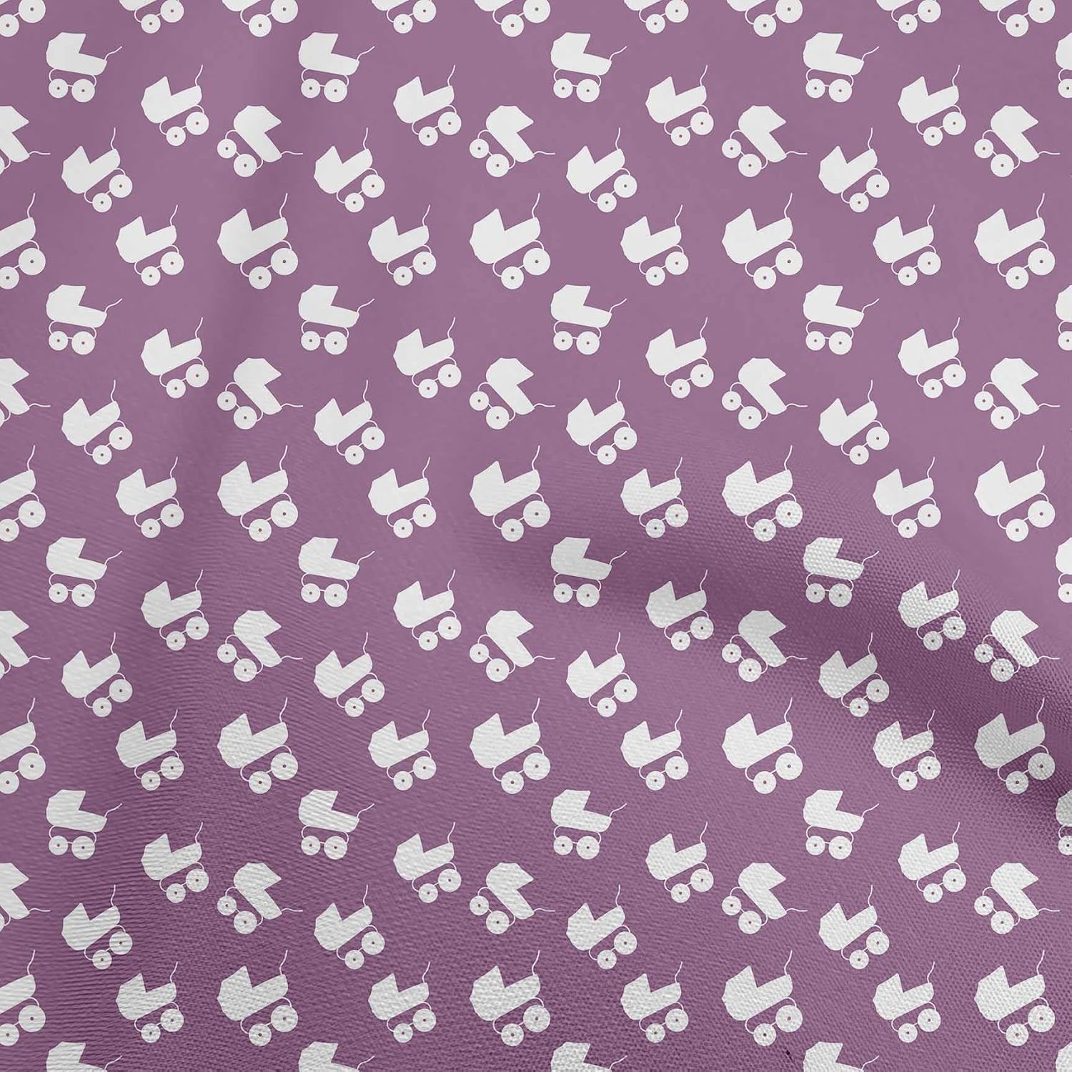 oneOone Cotton Flex Black Fabric Kids Cradle Sewing Fabric By The Yard Printed DIY Clothing Sewing Supplies 40 Inch Wide