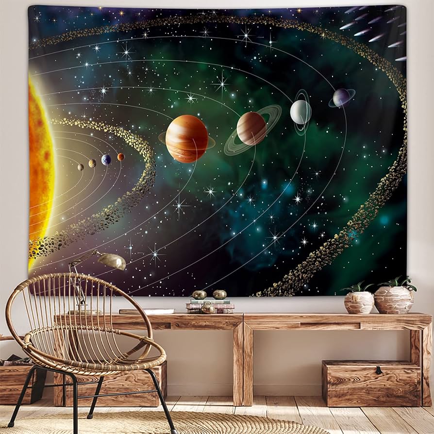 Amazon.co.jp: 宇宙 惑星 タペストリー、宇宙 銀河 太陽系 地球