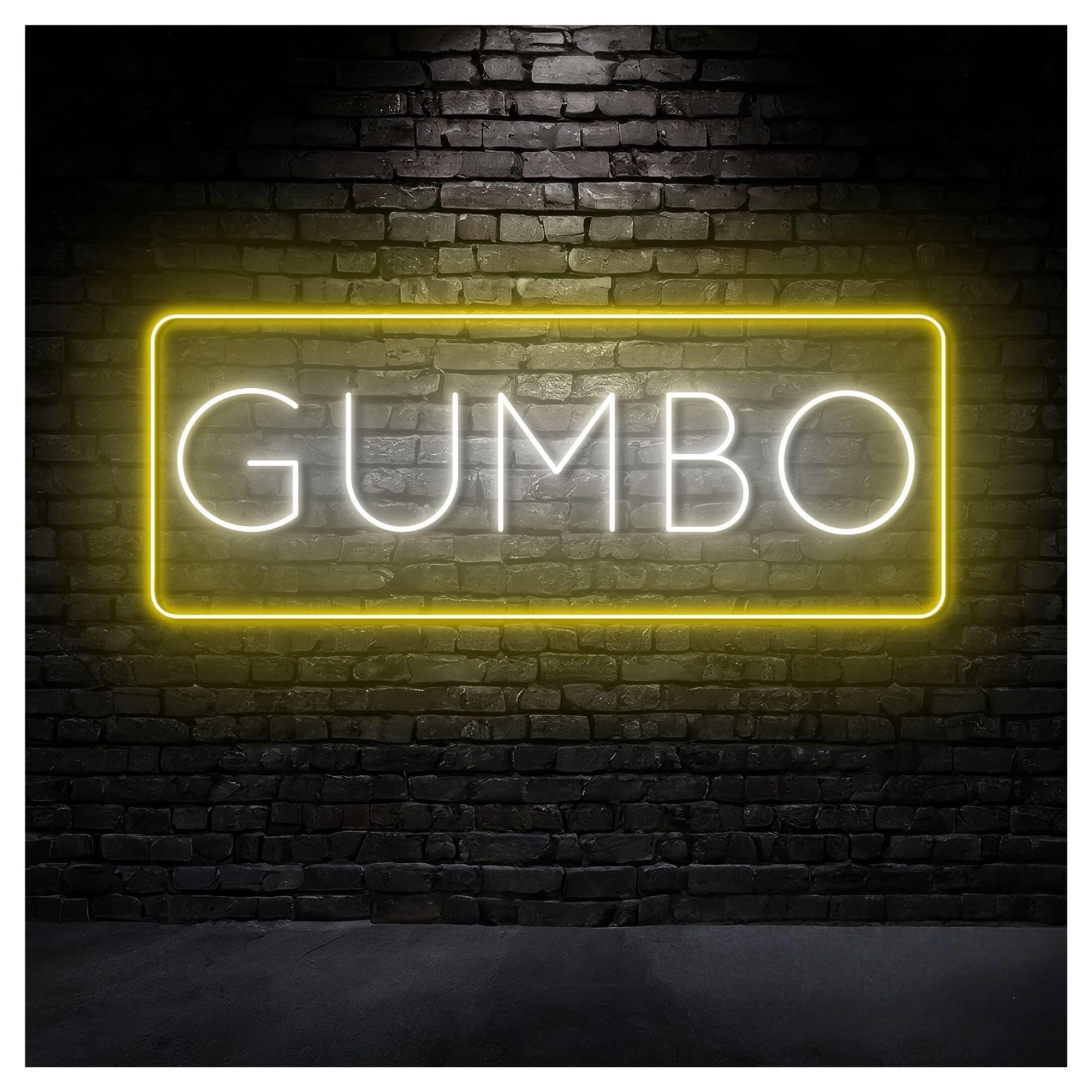 Hanging Art Neon Signs Gumbo Neon Sign Mexican Gumbos LED Light Dimmable For Mexico Food Store Restaurant Wall Decor 40cm