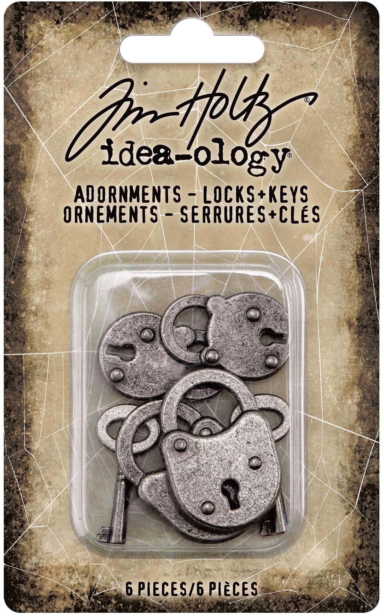 Cadenas et clés Tim Holtz pour donner du relief à vos albums scrapbooking plats