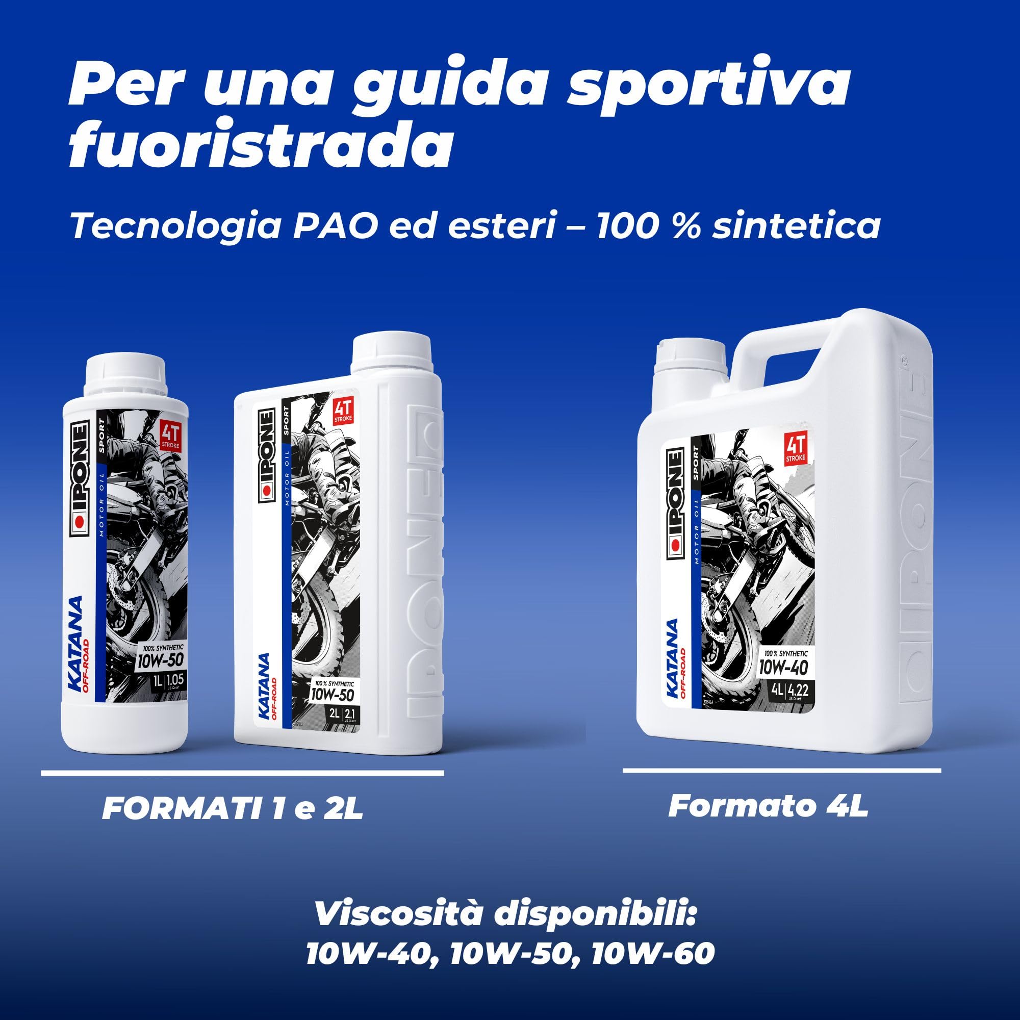 IPONE Katana Off Road 10W-40 Olio motore 4 litri