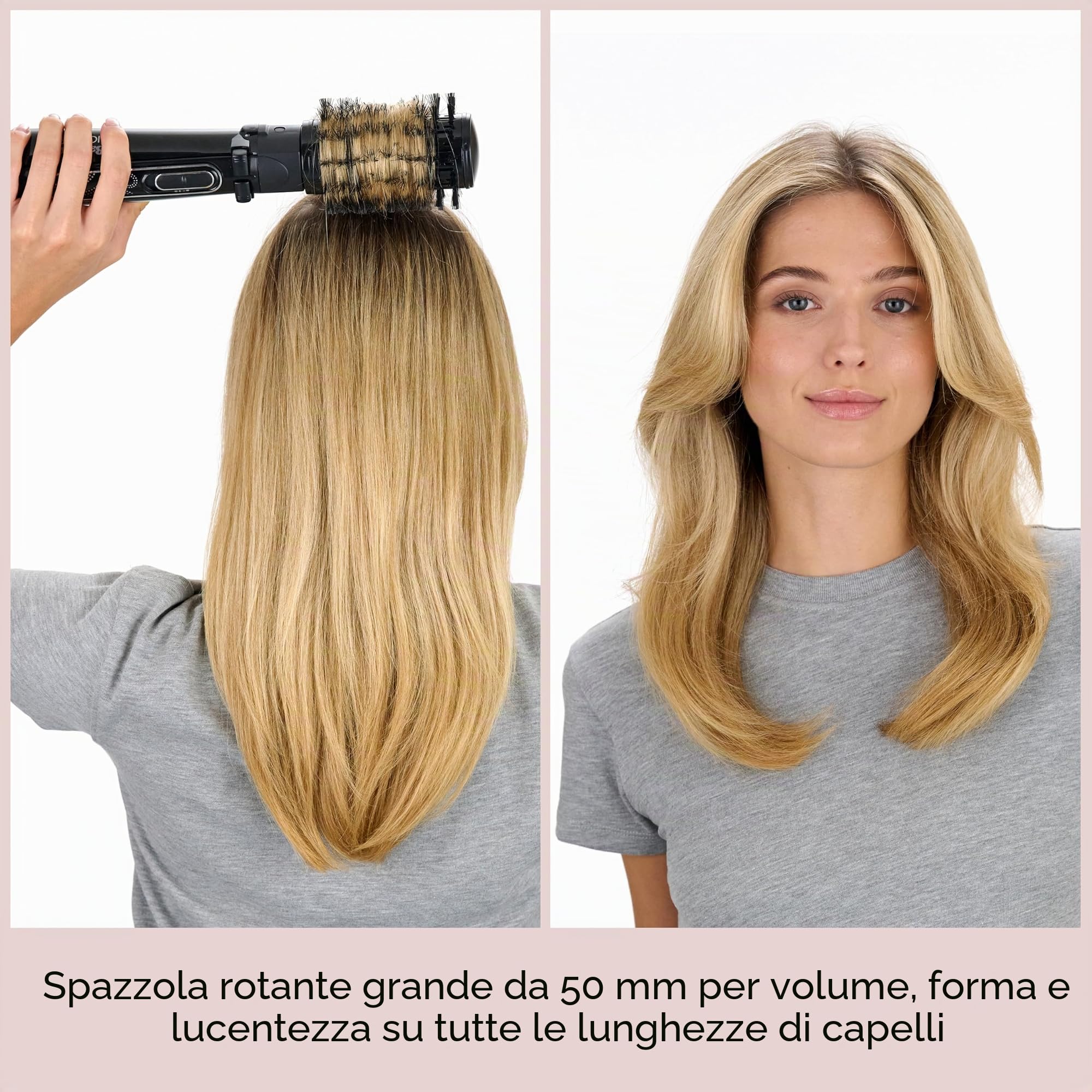 Babyliss Big Hair Spazzola rotante ad aria calda, 50 mm