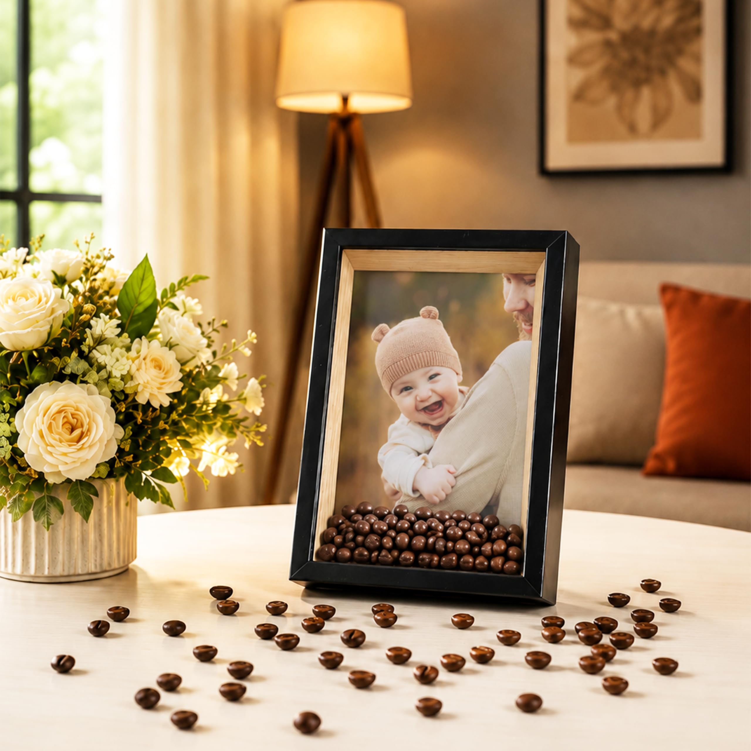 Art Street 3D Shadow Box Photo Frame for Tabletop & Wall Display, Deep Memory Display Frame with Transparent Front | Display Case for Bedroom, Wedding, Birthday, Return Gift, Black, Size-5x7 Inch-image-30