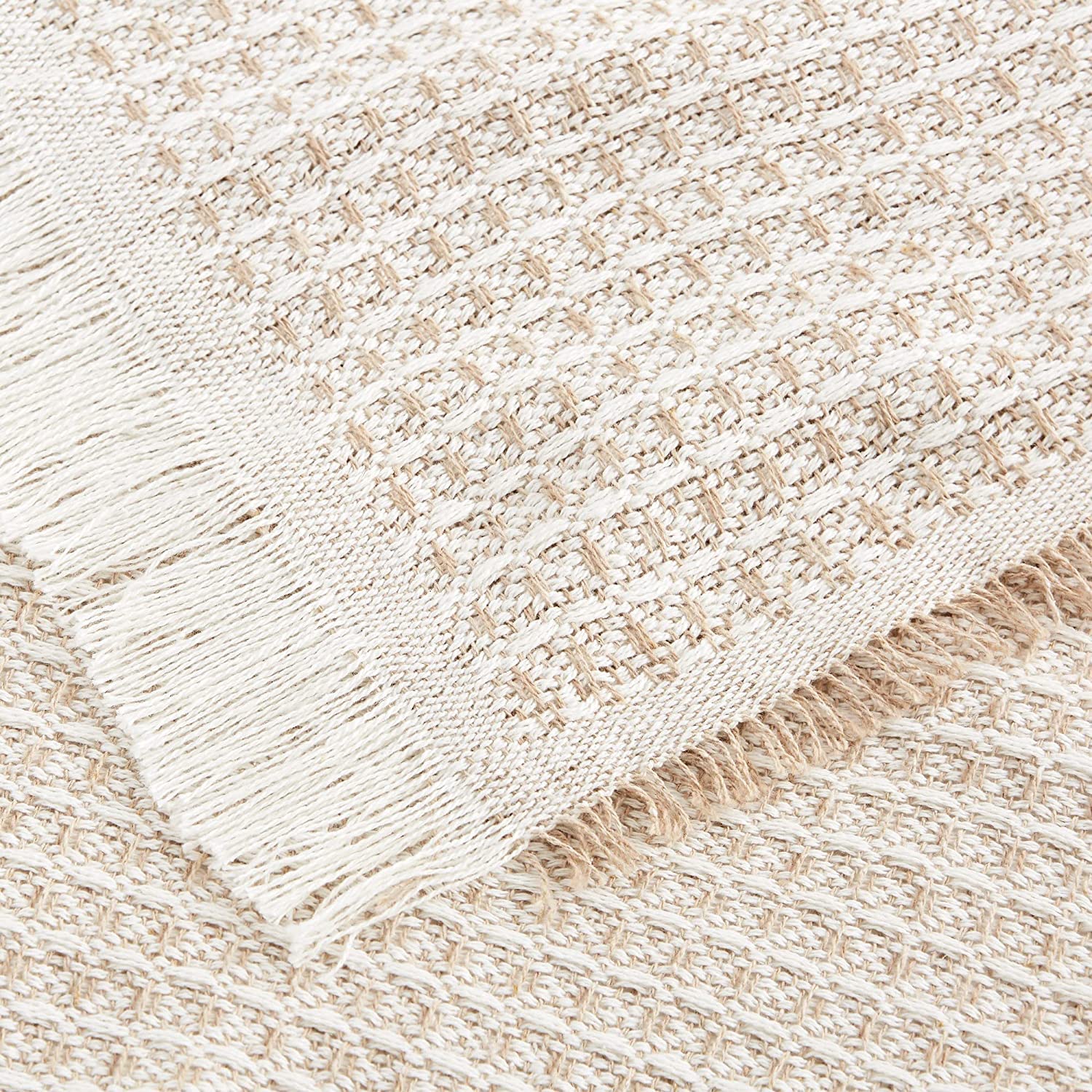 Plaidtor Multipurpose Plaid, Cotton, Beige, 180x270 cm - Image 2