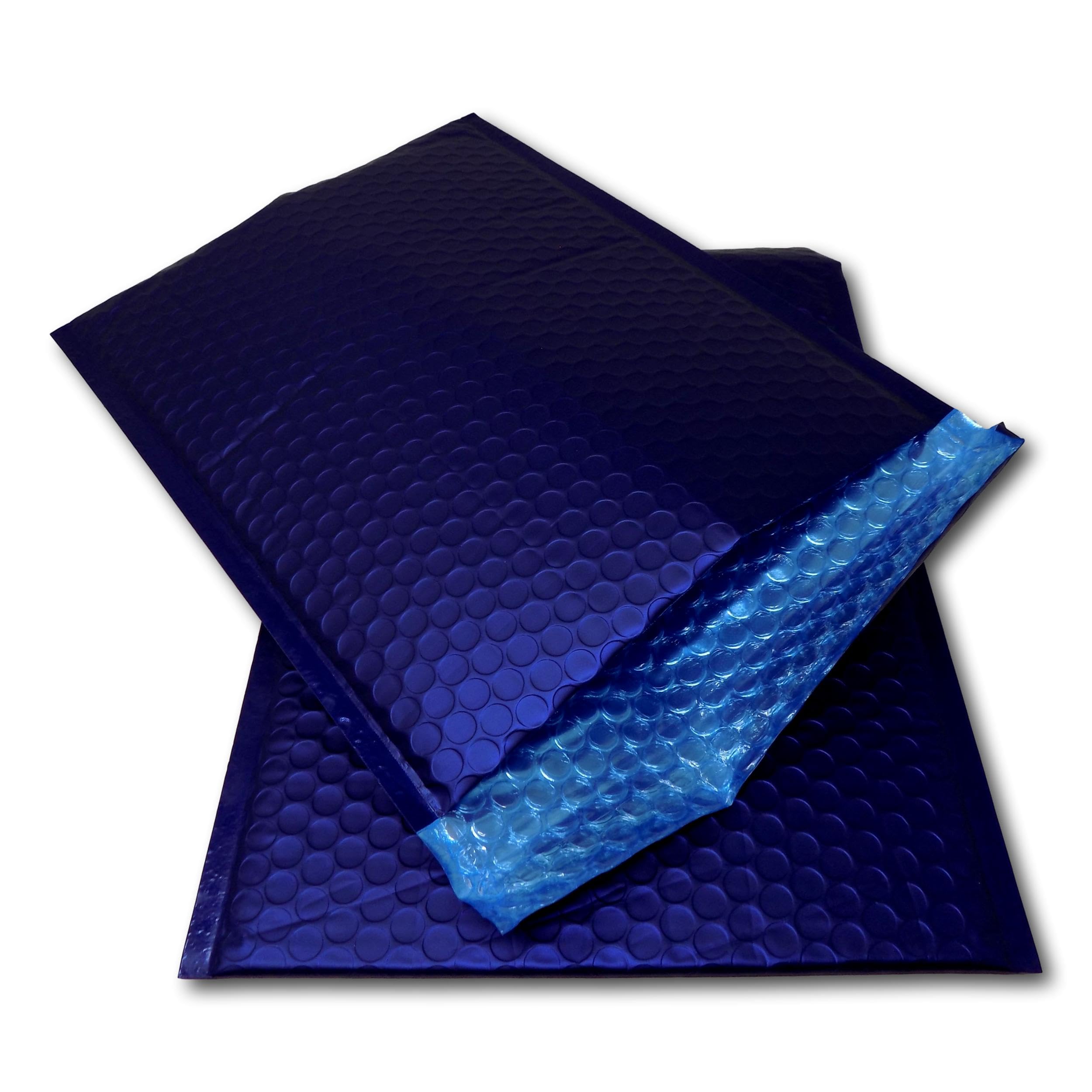 EPOSGEAR Dark Blue Matt Matte Metallic Foil Bubble Wrap Lined Padded Mailing Gift Bags Envelopes (100, C4 (320mm x 240mm))