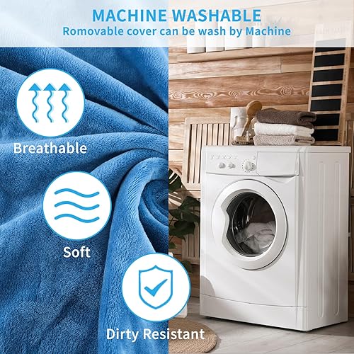 Miniatura 7 de Almohadilla térmica para mascotas para gatos, para interiores y exteriores, impermeable, eléctrica, con cable resistente a las mordidas, 5