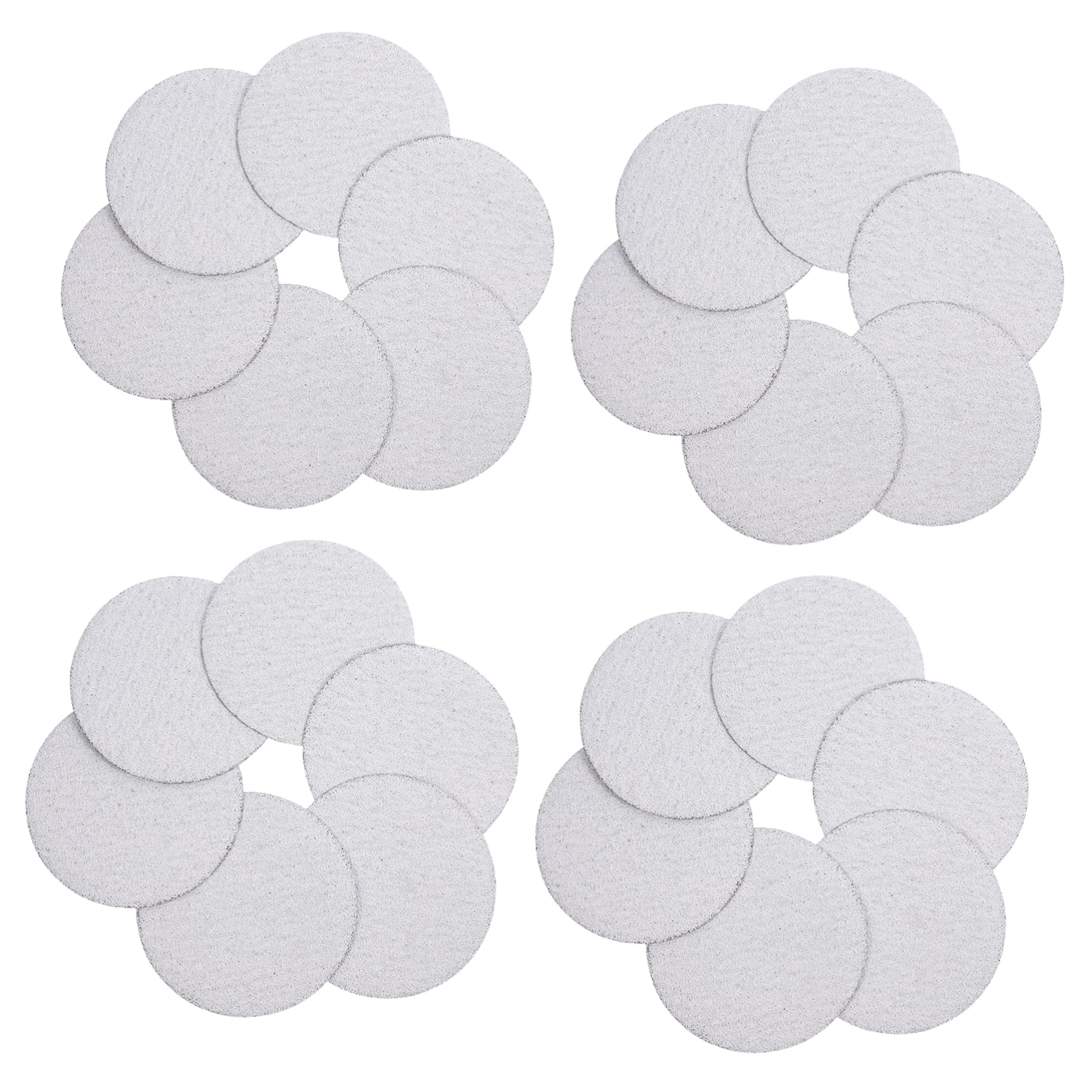 VILLCASE Woodworking Sanding Discs Kit 100pcs Aluminum Oxide Sandpaper Pads for Angle Sander Grits 80 120