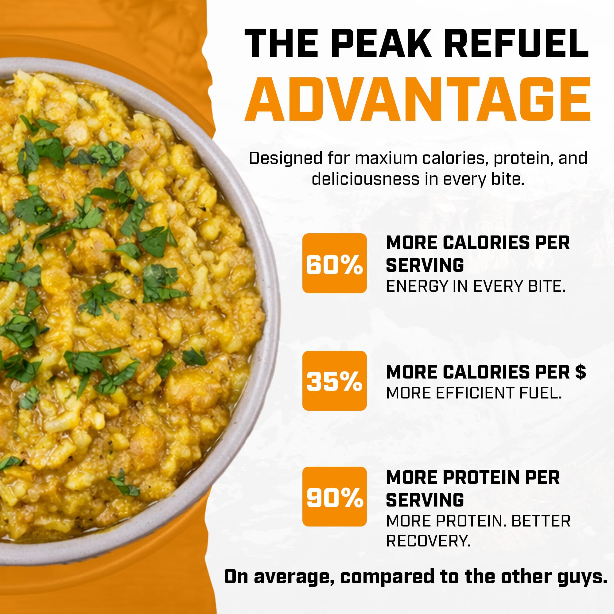 Peak Refuel Butternut Dal Bhat | Alimenti da campeggio liofilizzati | Gusto e qualità incredibili | Alto contenuto proteico | Carne vera | Preparazione rapida (2 sacchetti da portata)