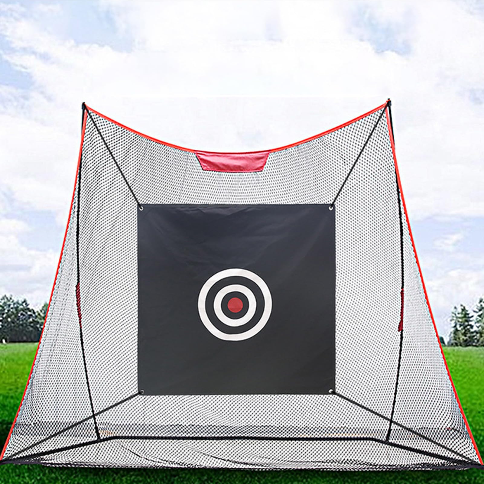 Golf Practice Target, Thick Oxford Fabric Hitting Net Suitable for Golf Baseball Softball Soccer (Black)