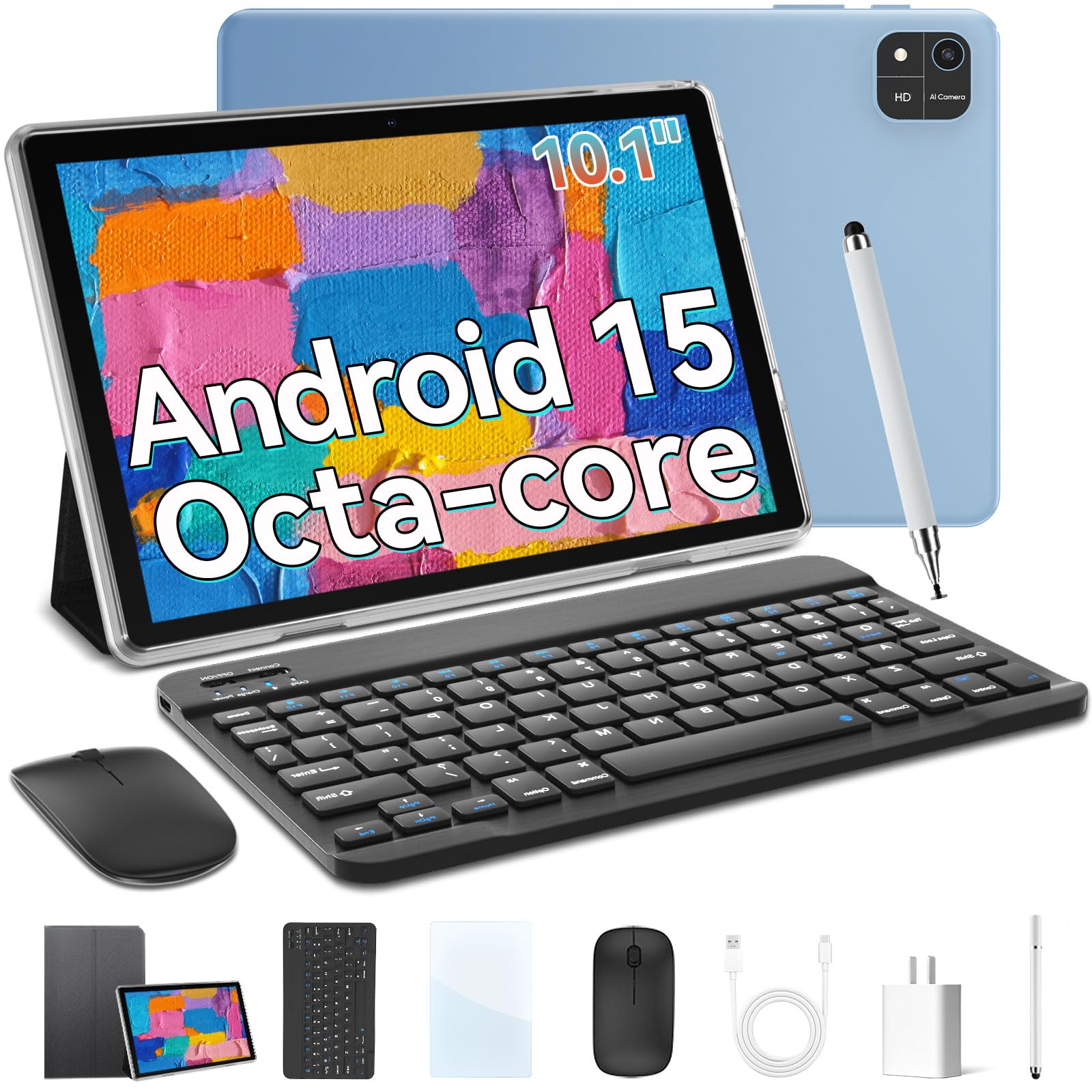 Amazon.com : Tablet 10.1 inch Android 15 Tablets, Octa-core