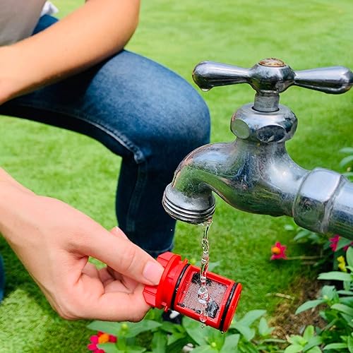 Miniatura 4 de Eden Filtro de agua en línea 20138 para mangueras y herramientas de jardín, antioxidante, pantalla de acero inoxidable de malla 50, fácil