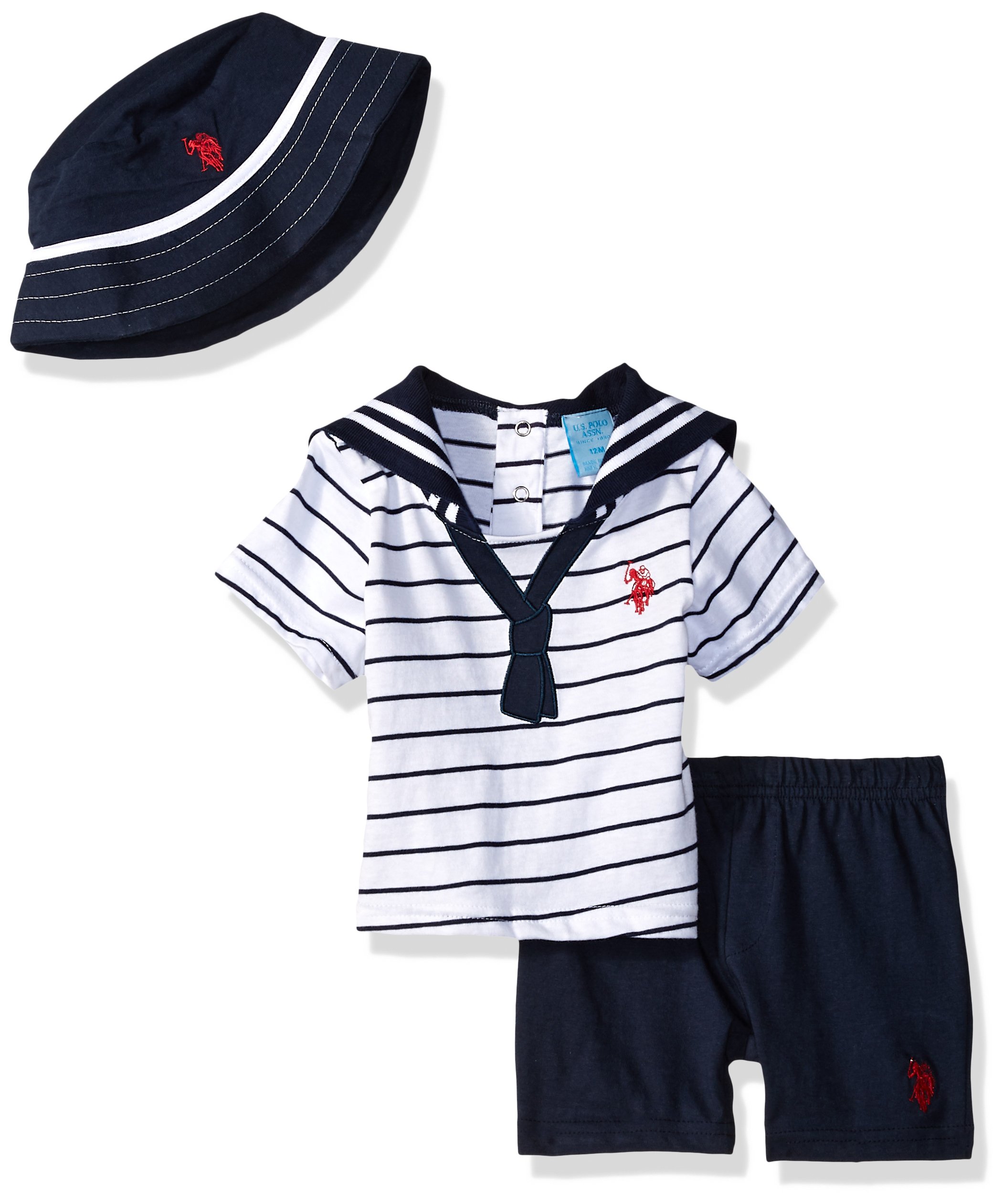U.S. Polo Assn. Baby Boys' T-Shirt and Short Set
