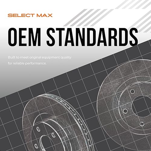 Miniatura 3 de Max Advanced Brakes Rotores de freno delanteros compatibles con 2007-2009 2010 2011 2012 2013 2014 2015 2016 2017 2018 2019 2020-2023 Nissan Altima