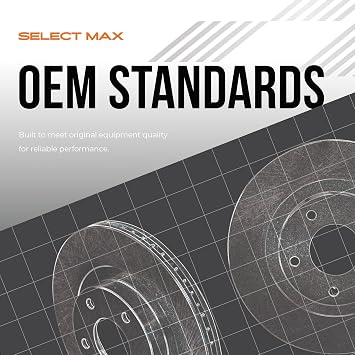Max Advanced Brakes プレミアムOEオリジナル装備 フロント+リアローター セラミックブレーキパッド付き KT117843