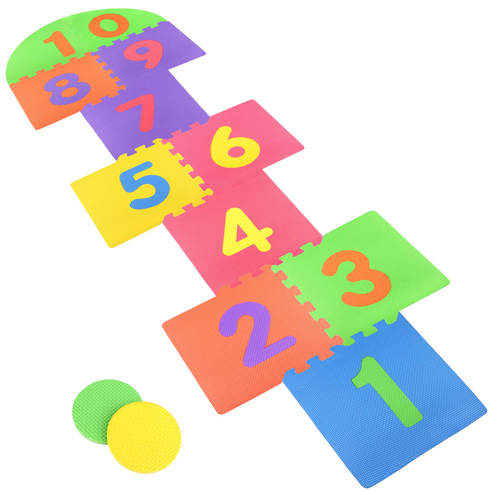 Buy ADXCO Hopscotch Game Foam Pad Hopscotch Family Garden Hopscotch