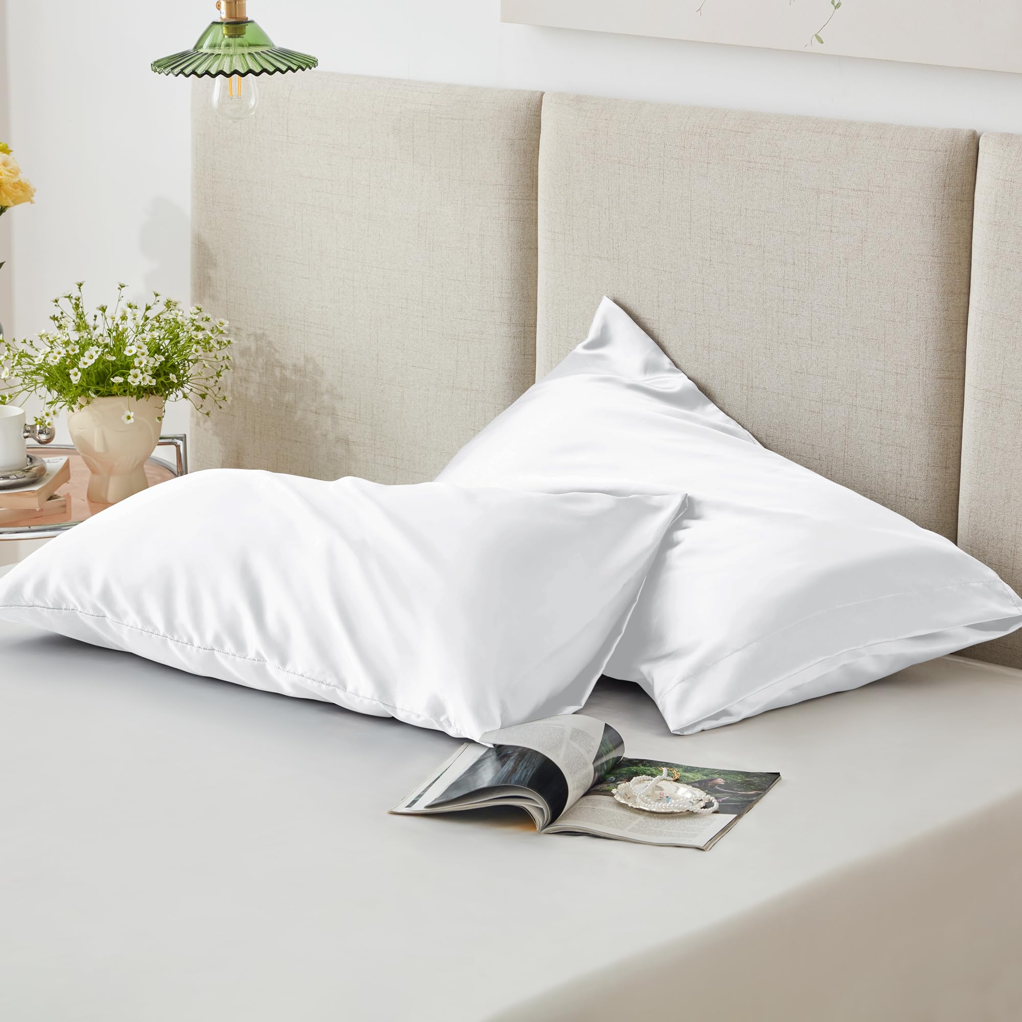 Luxury 100% Cotton Queen Pillowcase Set Of 2 – 20 X 30 Inch, Envelope Closure, Hotel Quality
