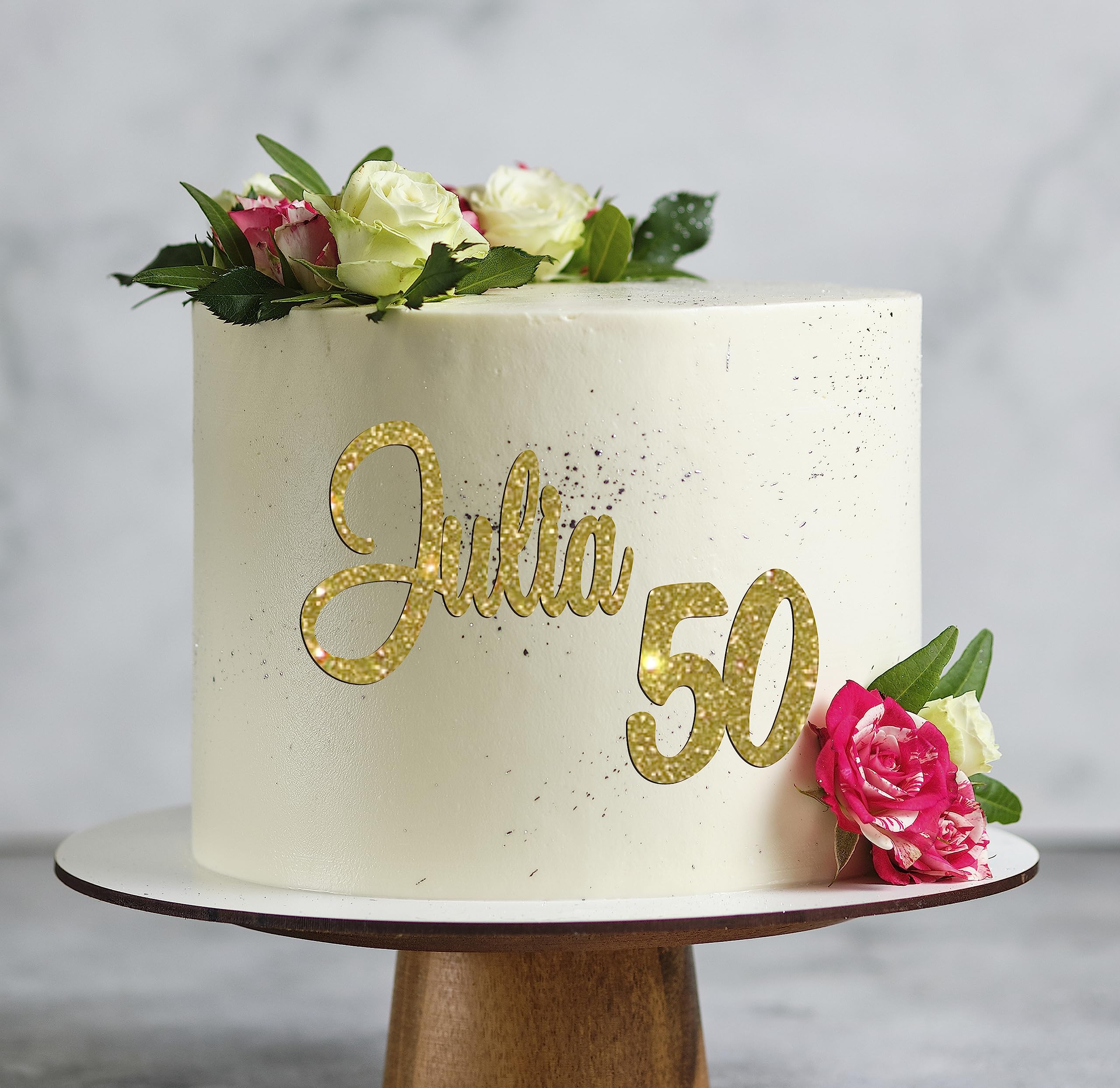 Amabro Lot De 8 Décorations De Gâteau « Happy Birthday » Dorées En Acrylique Miroir - Accessoires De Décoration De Gâteau D'anniversaire Pour Anniversaire De Mariage