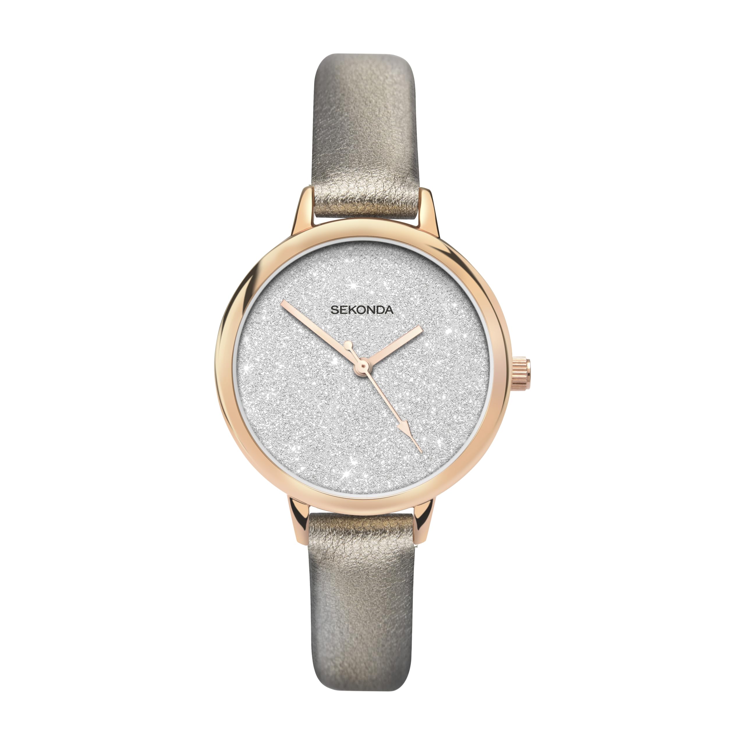 Sekonda Women's Gold/Silver Prints Watch | Rose Case & Pu Strap With Dial | 40023