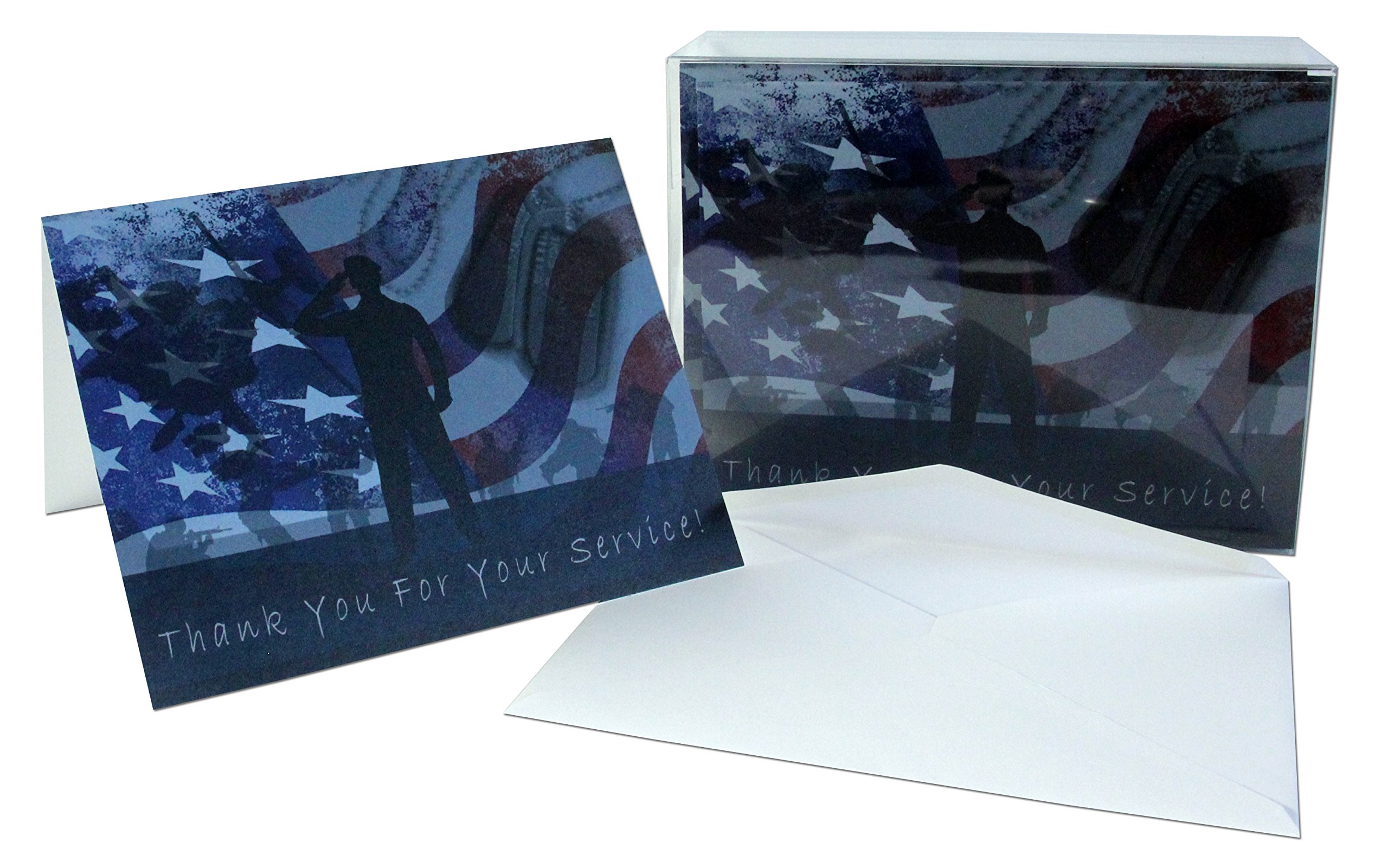 【中古】 Thank You For Your Service Amazon.com : Small World Greetings Blue Thank You For Your