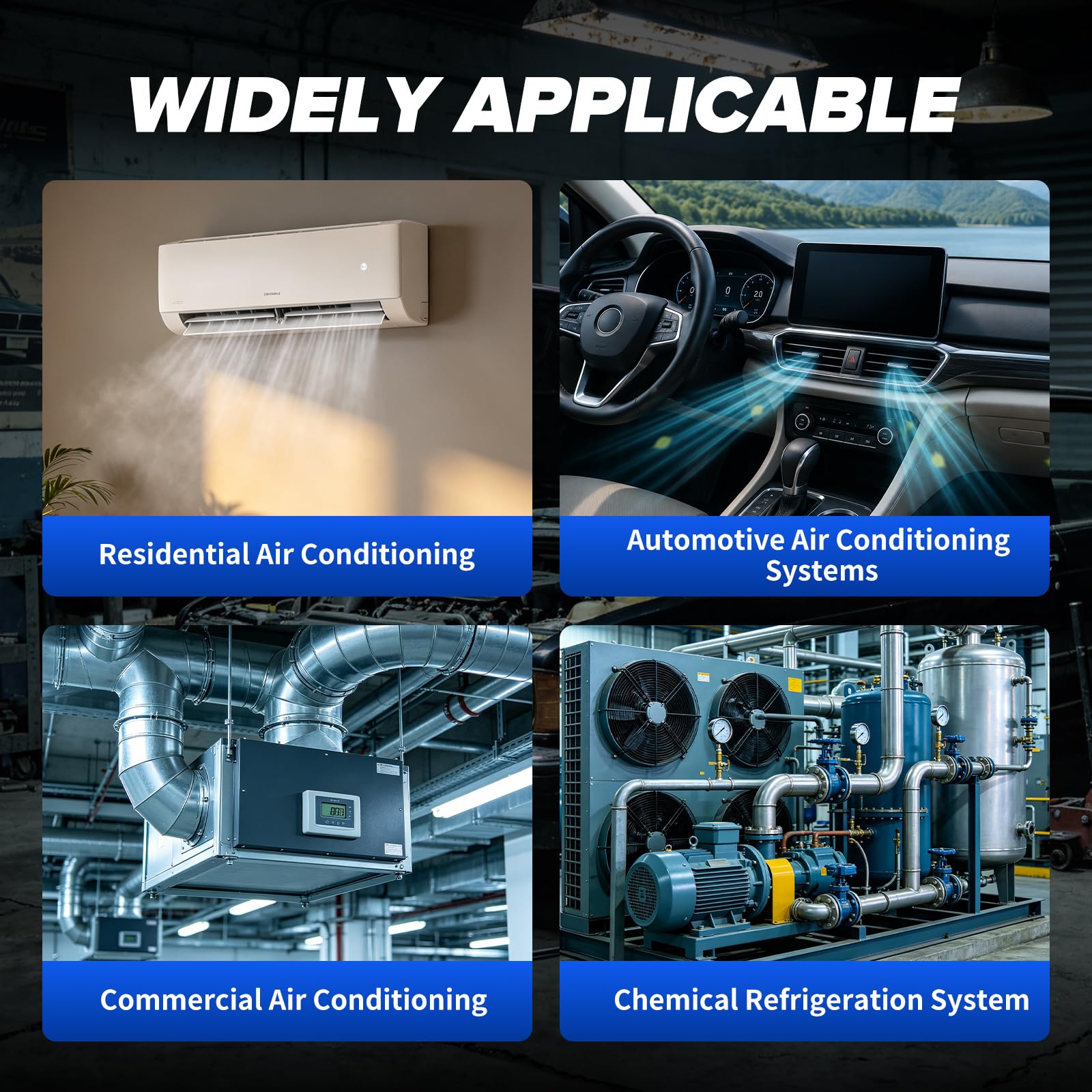BELEY Alta Precisión Manómetro Digital Aire Acondicionado Equipado con Prueba de vacío y fugas, Vacuometro Digital Incluye 24 Refrigerantes, para Aire Acondicionado Doméstico de Automóvil y Comercial