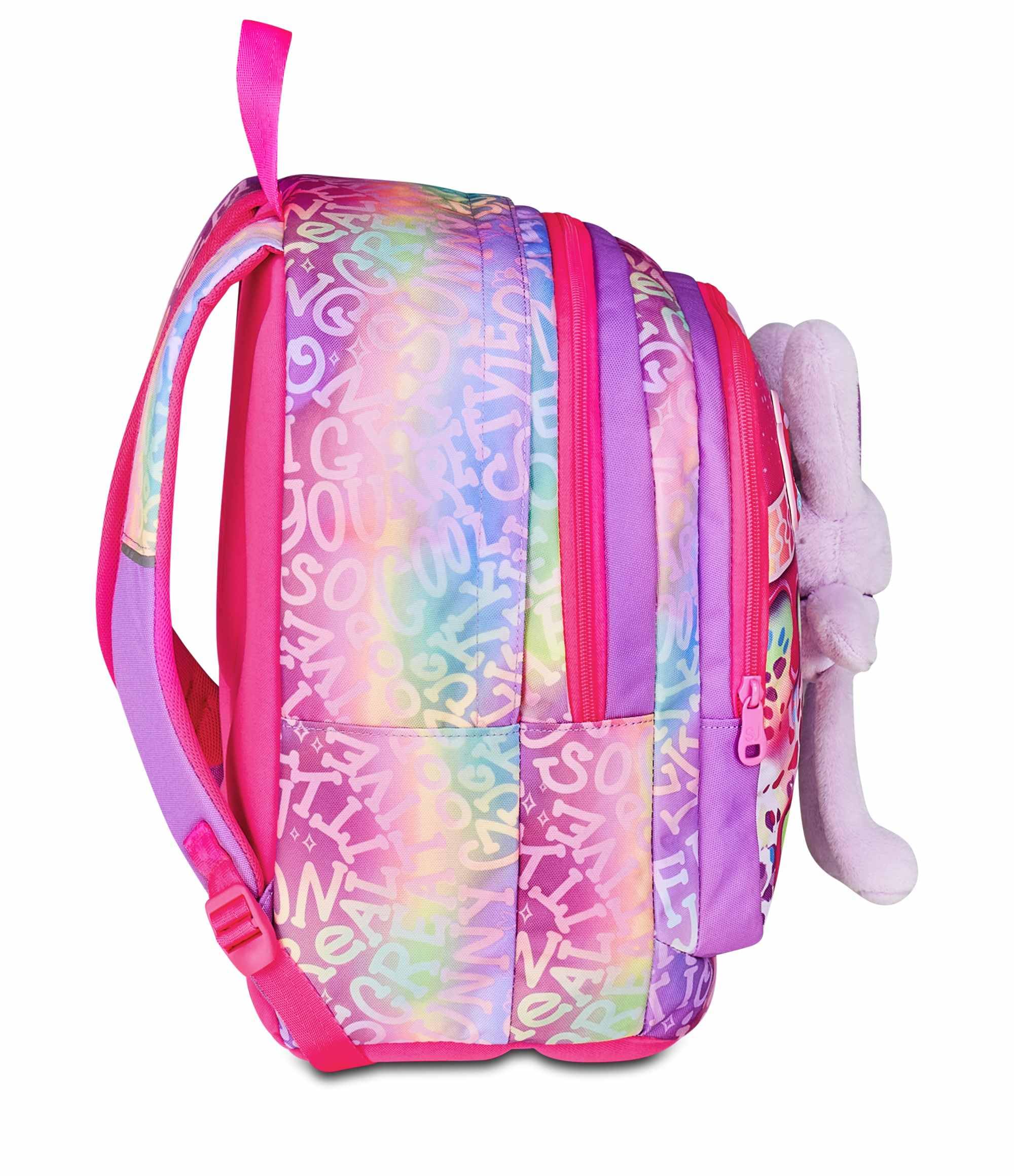 SJ GANG STYLE JAM GANG Zaino Scuola Advanced, Lilla, Doppio Scomparto e Tasca per Borraccia, 29 L, Zaino Scuola Elementare, Zaino Bambina